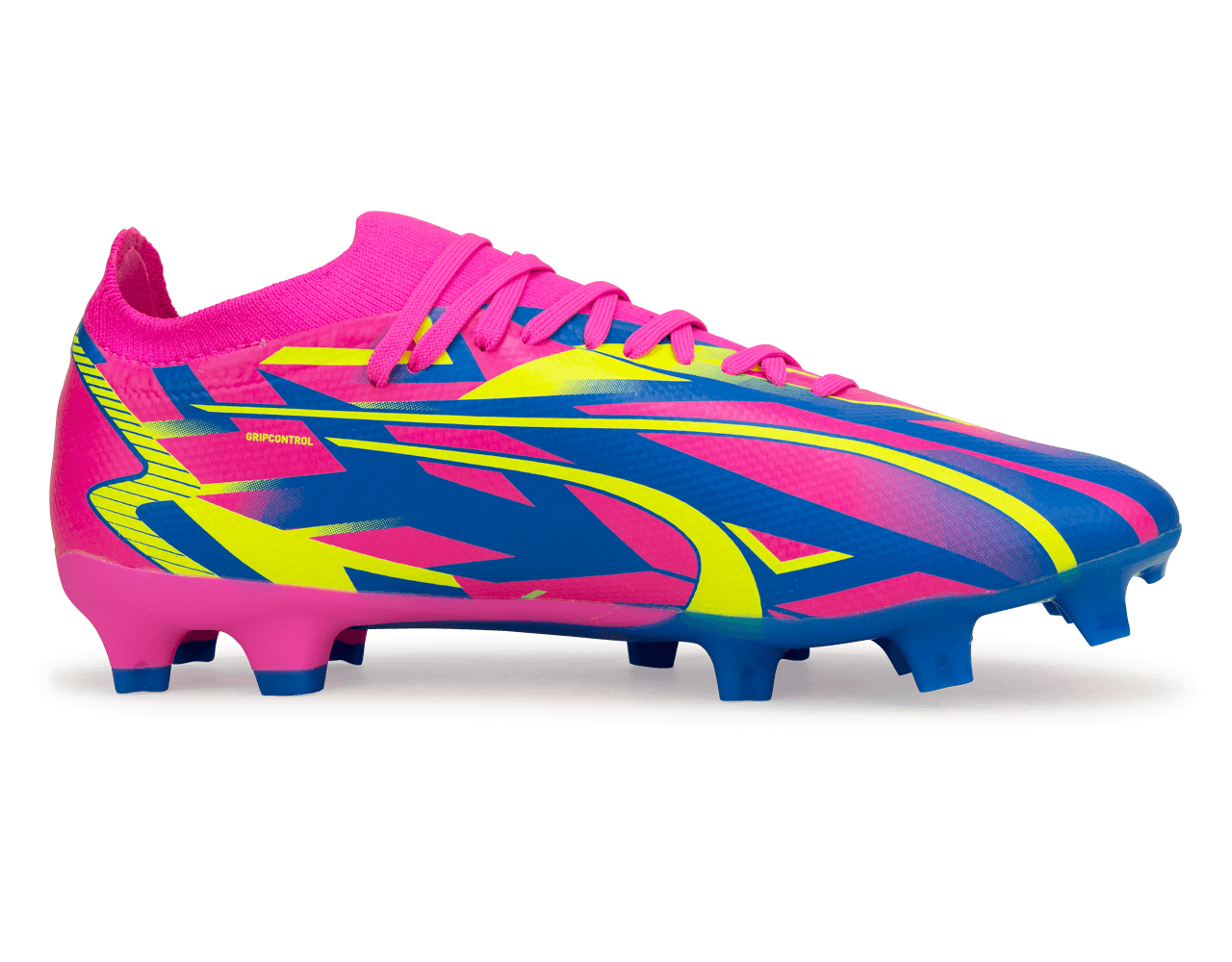 PUMA Men's Ultra Match Energy FG/AG Pink/Blue/Yellow、mySite、bottomscart