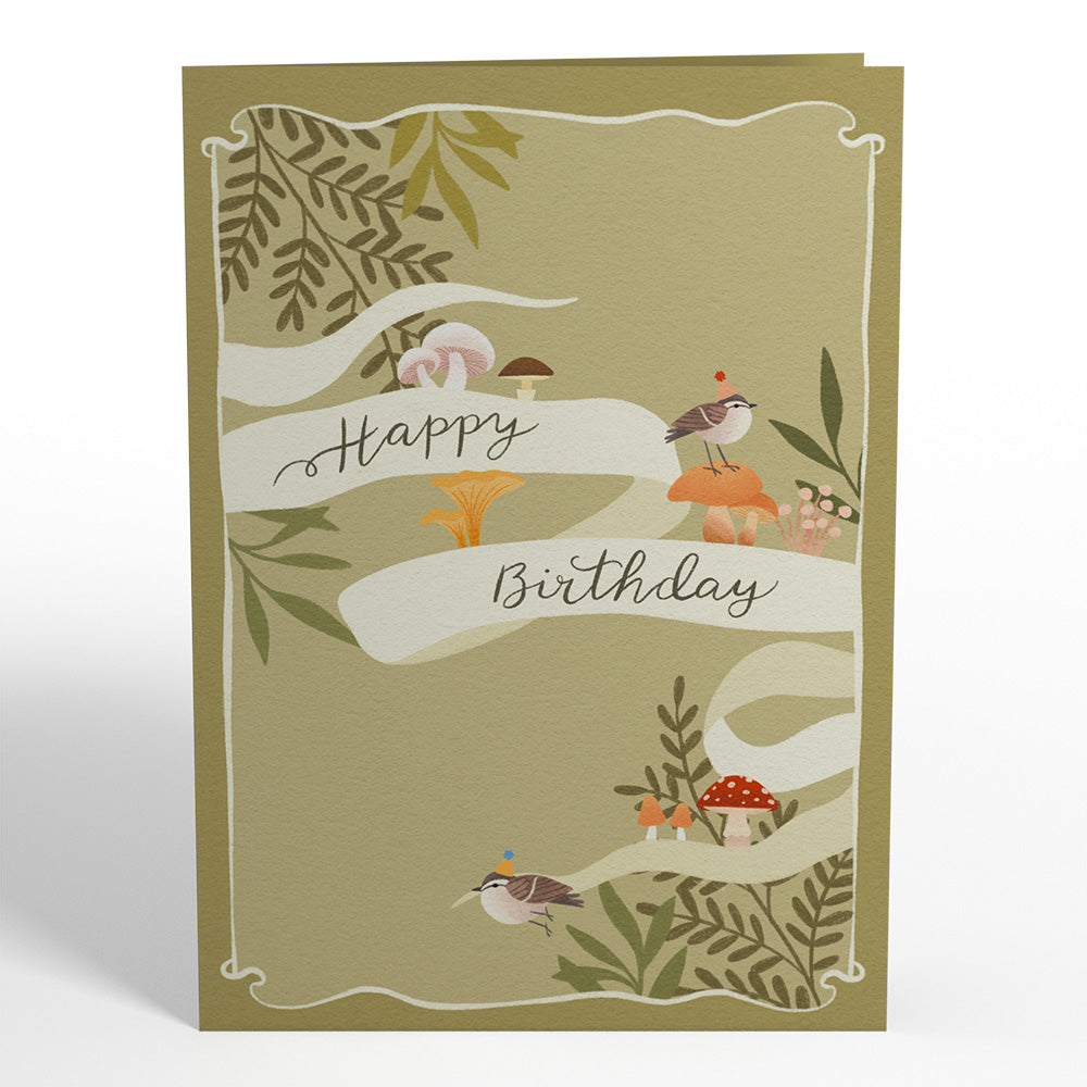 Woodland Birthday Party Pop-Up Card、mySite、solidvoid