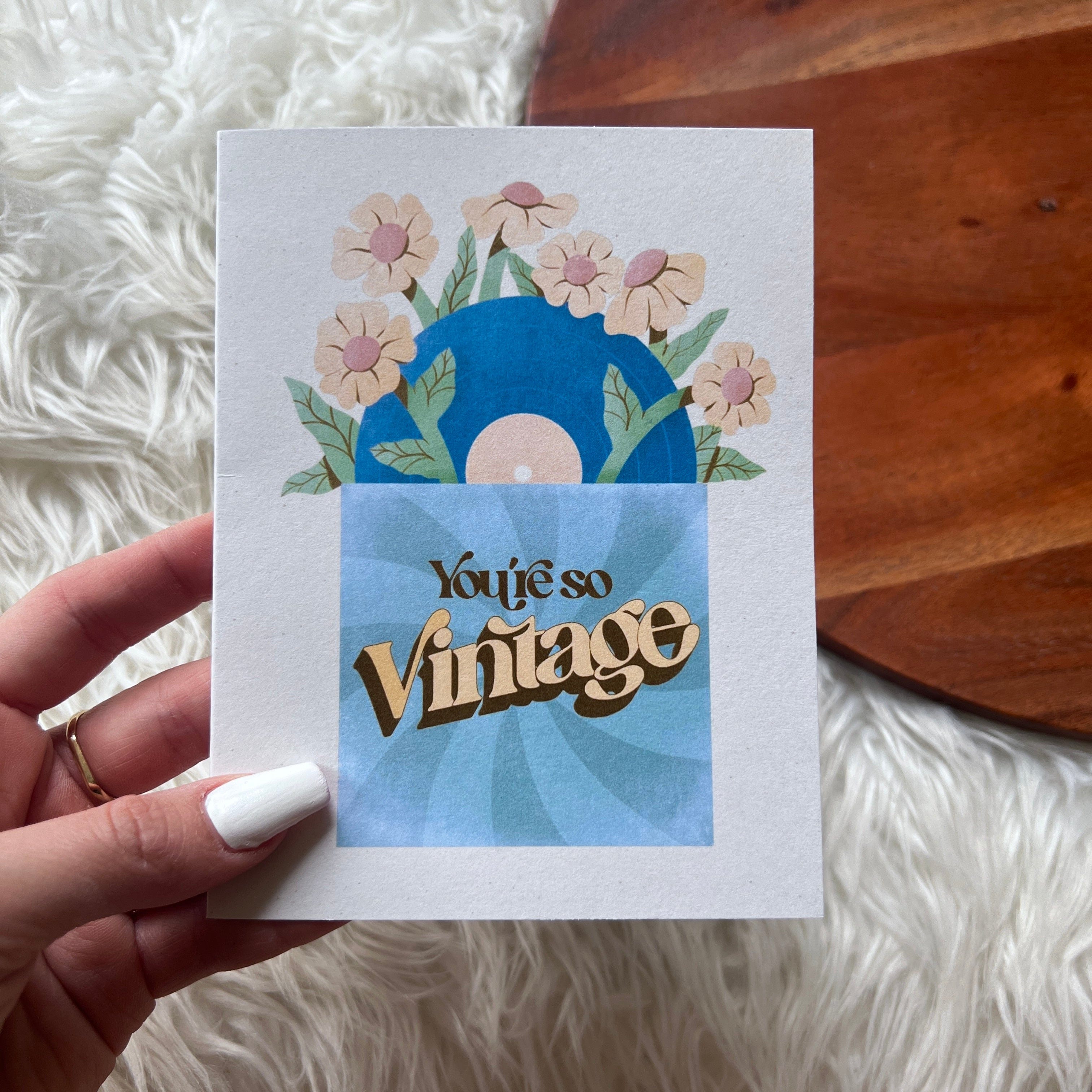  you're so vintage record birthday card、mySite、elrpsem3k