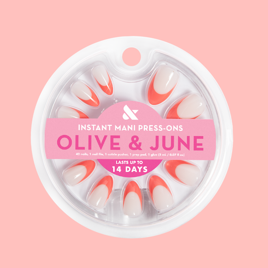 Ride Into The Sunset French - Press-On | Medium | Almond、mySite、solidvoid