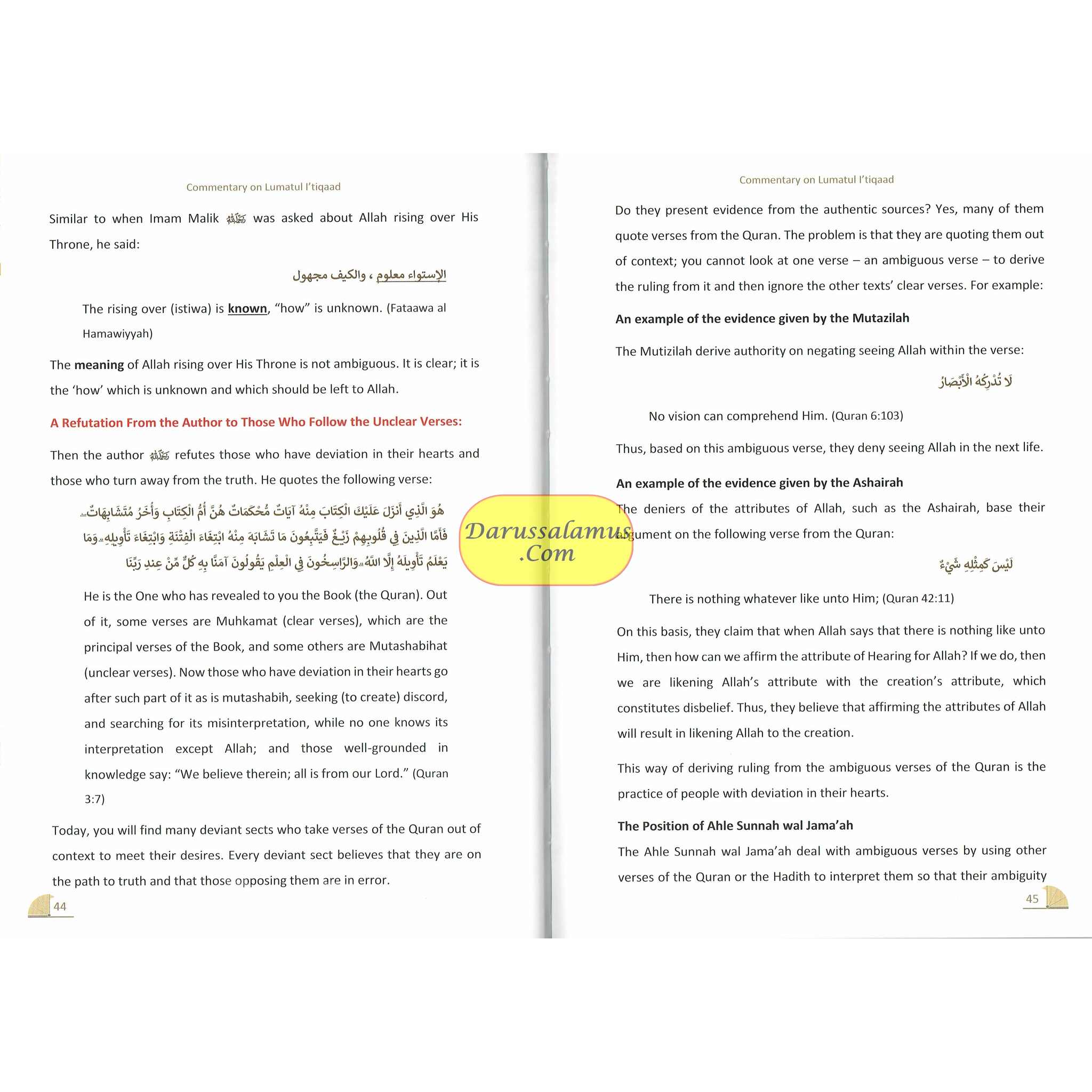 A Commentary on Lumatul I’tiqaad: The Illuminating Creed By Ibn Qudamah AI Maqdisi、mySite、topwebapps