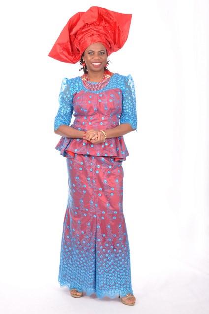 Blue African French Lace Top and Skirt with Red Lining-DP3270、mySite、solidvoid