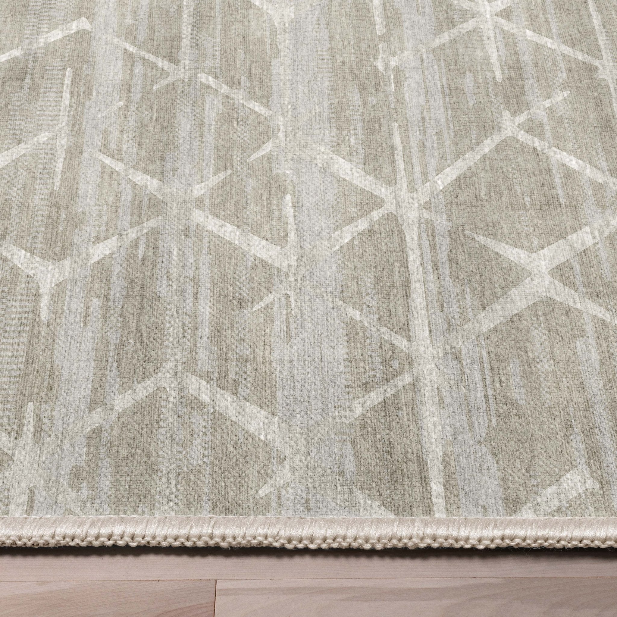 Kintsugi Abstract Geometric Flatweave Rug、mySite、gigharbornorthrealestate