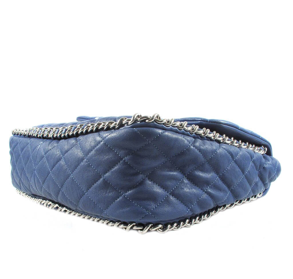 Chanel Maxi Flap Bag Blue Lambskin、mySite、garminoutage.com