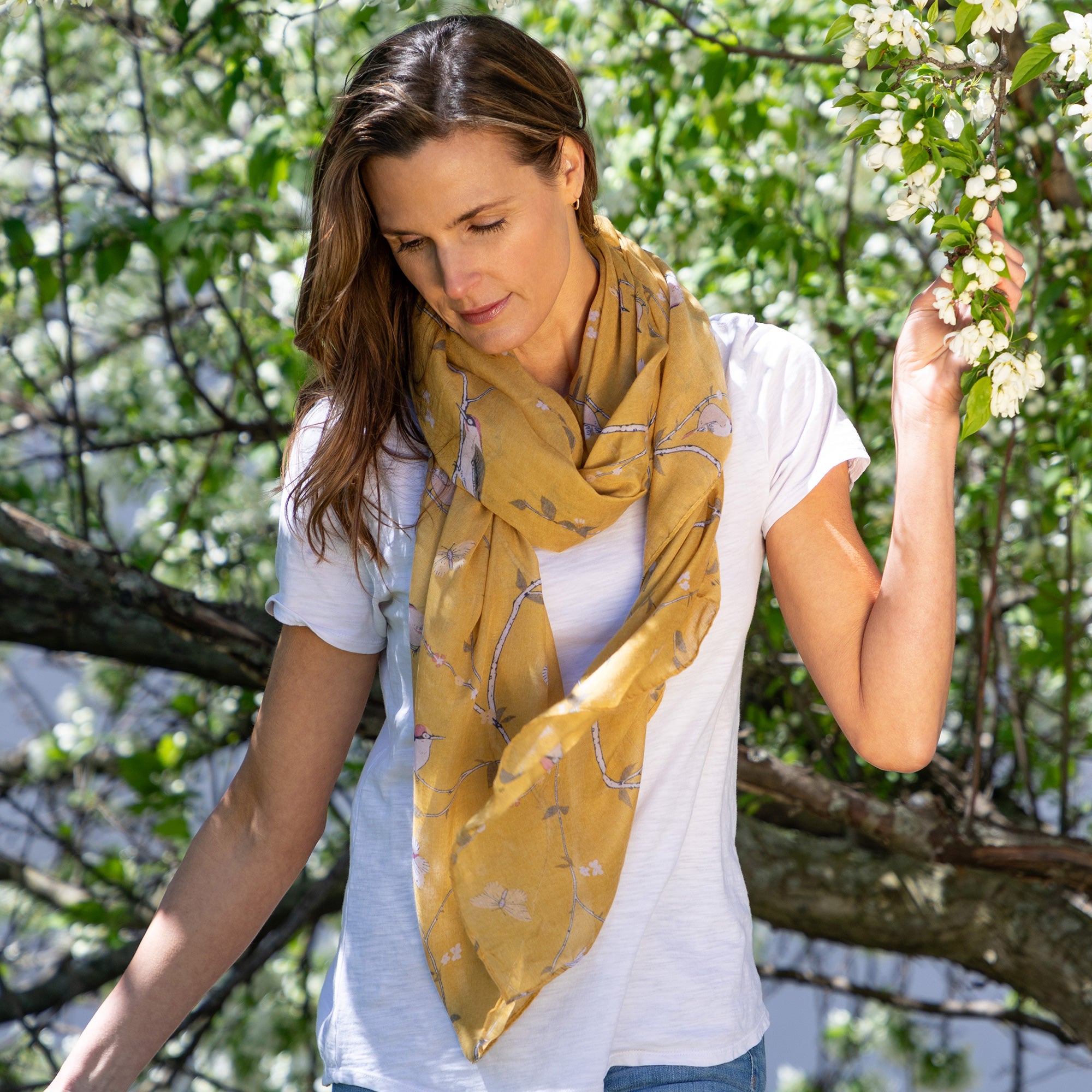 Lovely Birds & Butterflies Scarf、mySite、camillekostekn