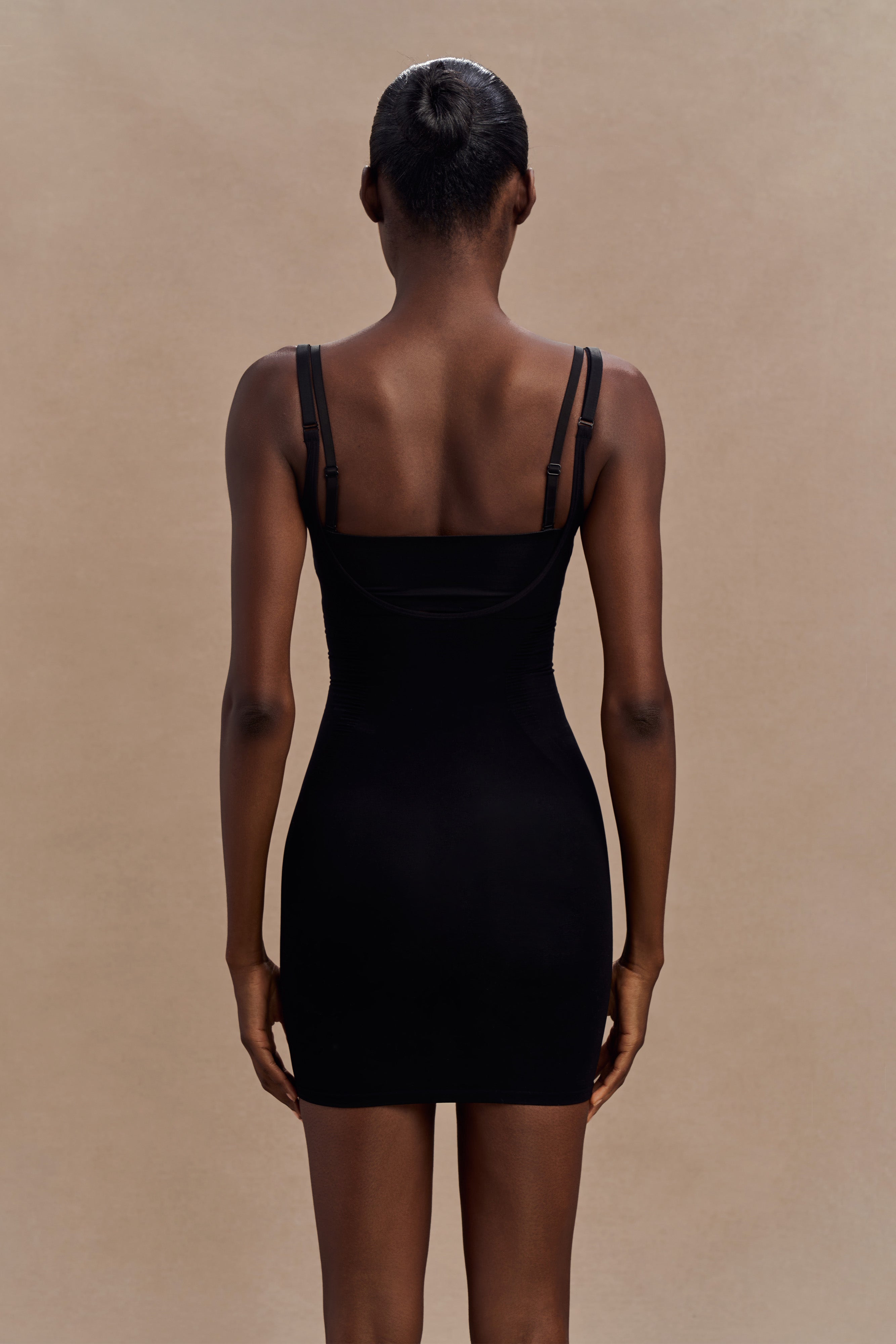 Jocelyn Backless Shapewear Mini Dress - Black、mySite、solidvoid
