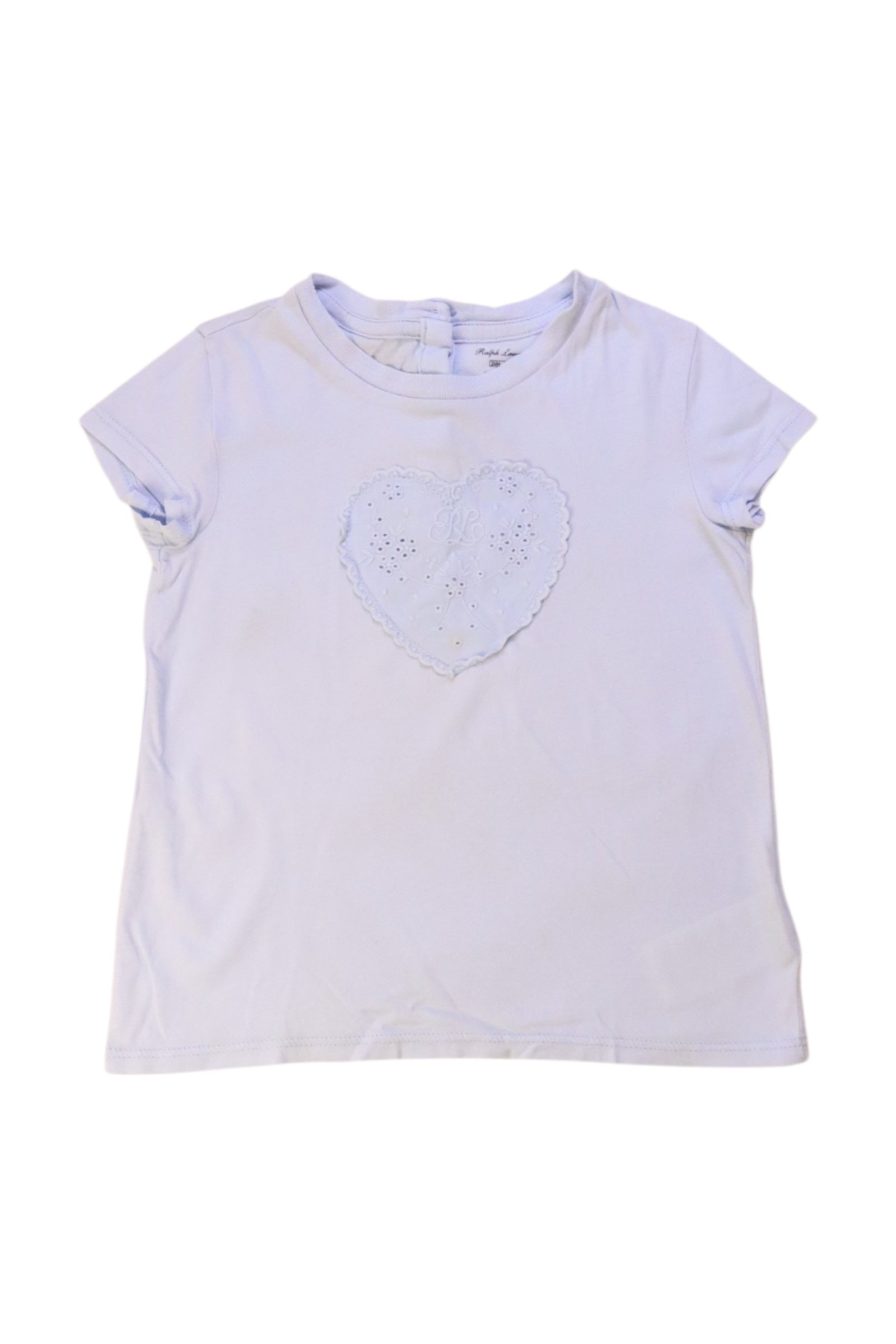 Ralph Lauren Heart Lace Detail Tee 2T、mySite、g9winljtr