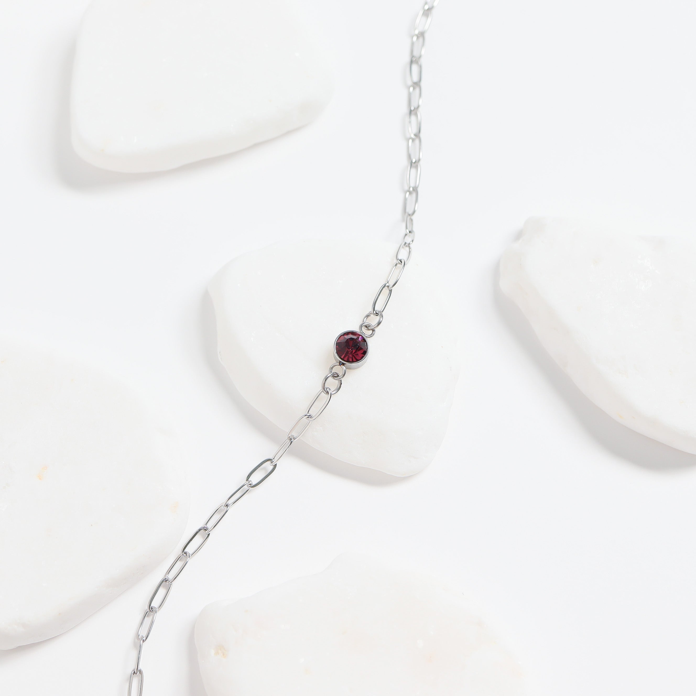 Stainless Steel Paperclip Connector Chain Necklace / CHN0081、mySite、dreamappss