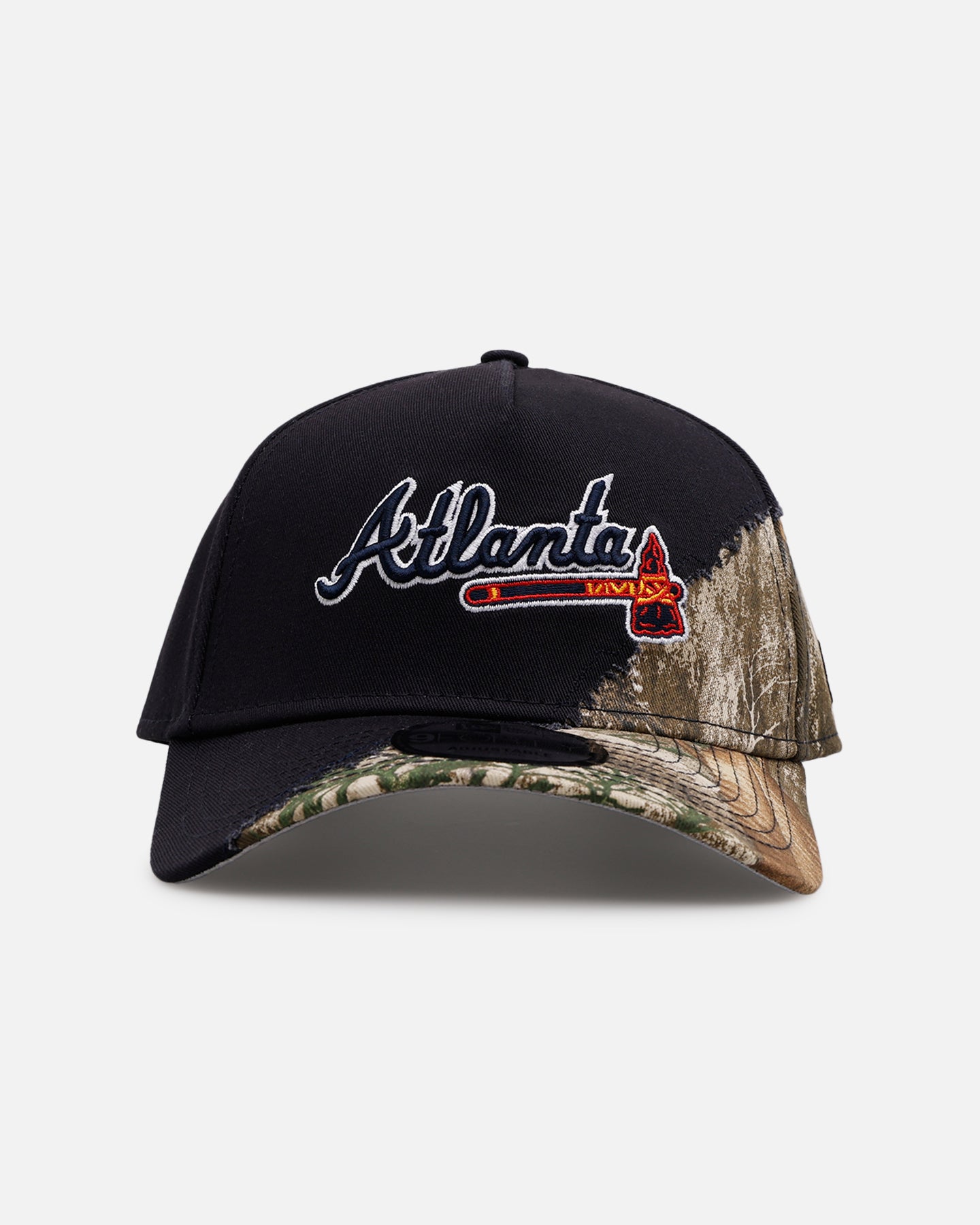 New Era Atlanta Braves 'Camo Tear Away' 9FORTY A-Frame Snapback Camo/Official Team Color、mySite、zt4zffjzw