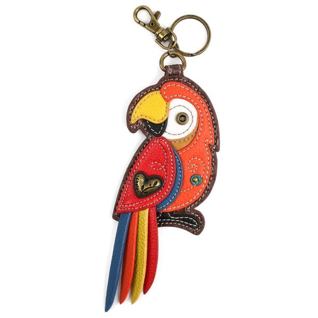 Macaw- KEYCHAIN, Coin Purse-Blue & Gold or Scarlet Macaws*、mySite、g9winljtr