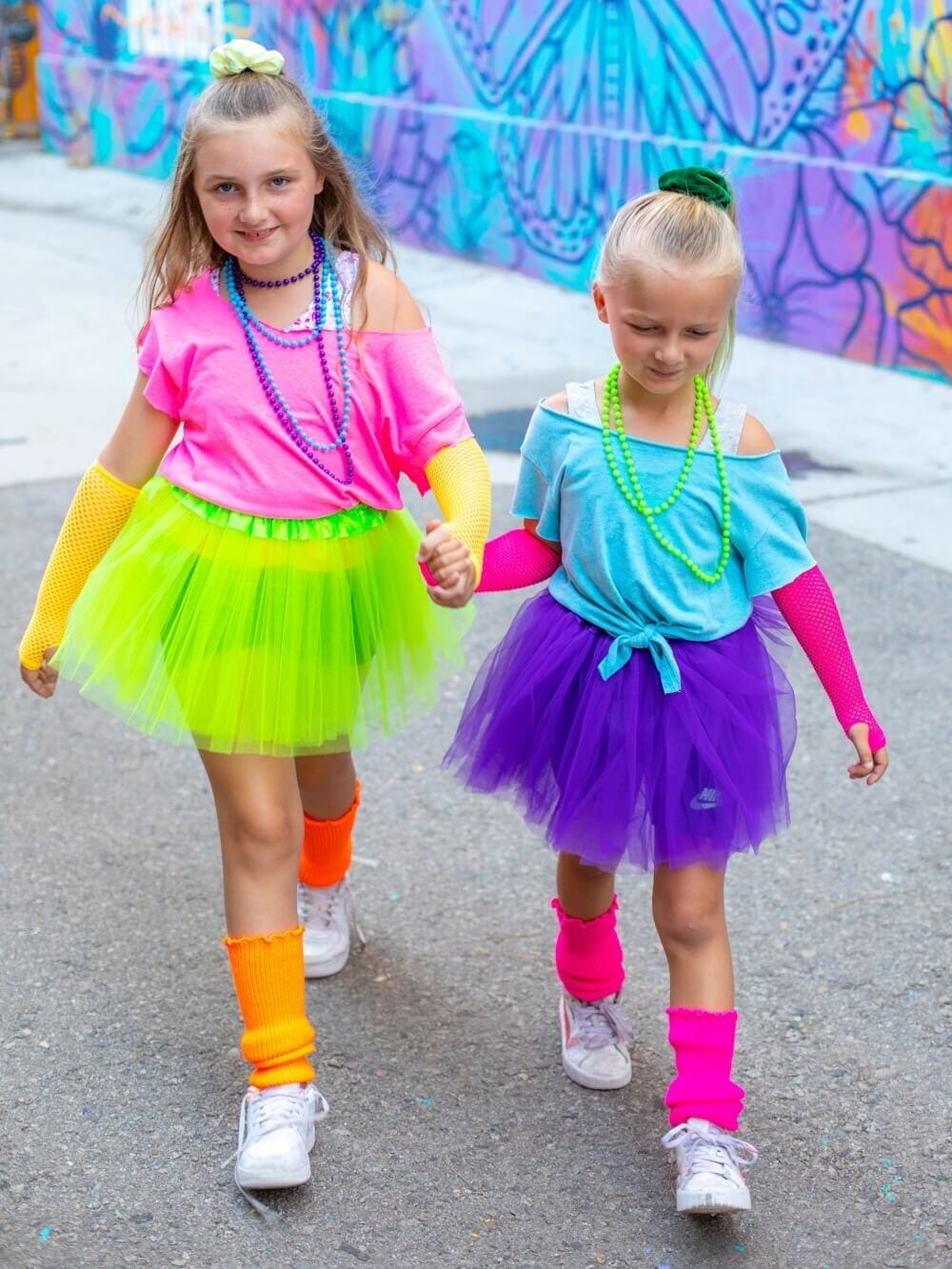 80s Tutu Costume Outfit for Toddlers & Little Girls - 4 Piece Dress Up Set、mySite、camillekostekn