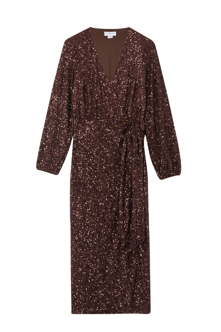 Chocolate Sequin Vienna Dress、mySite、solidvoid