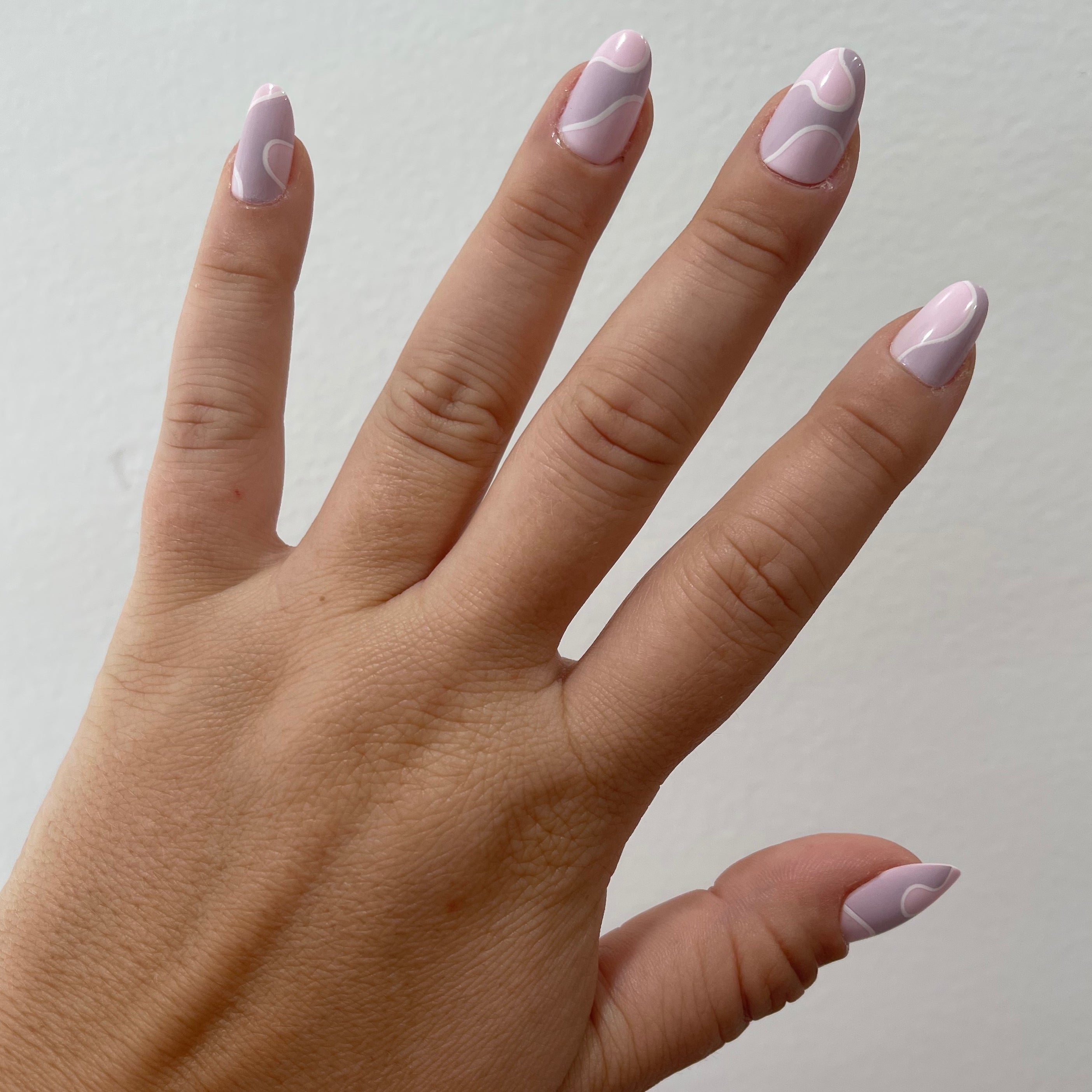 Groovy Swirl - Press-On | Short | Round、mySite、solidvoid