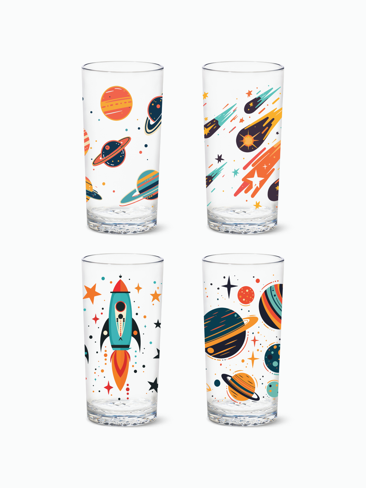 Colorful Galaxy 2.0 - RESERVE 14oz Highball Tritan Copolyester Glass、mySite、camillekostekn