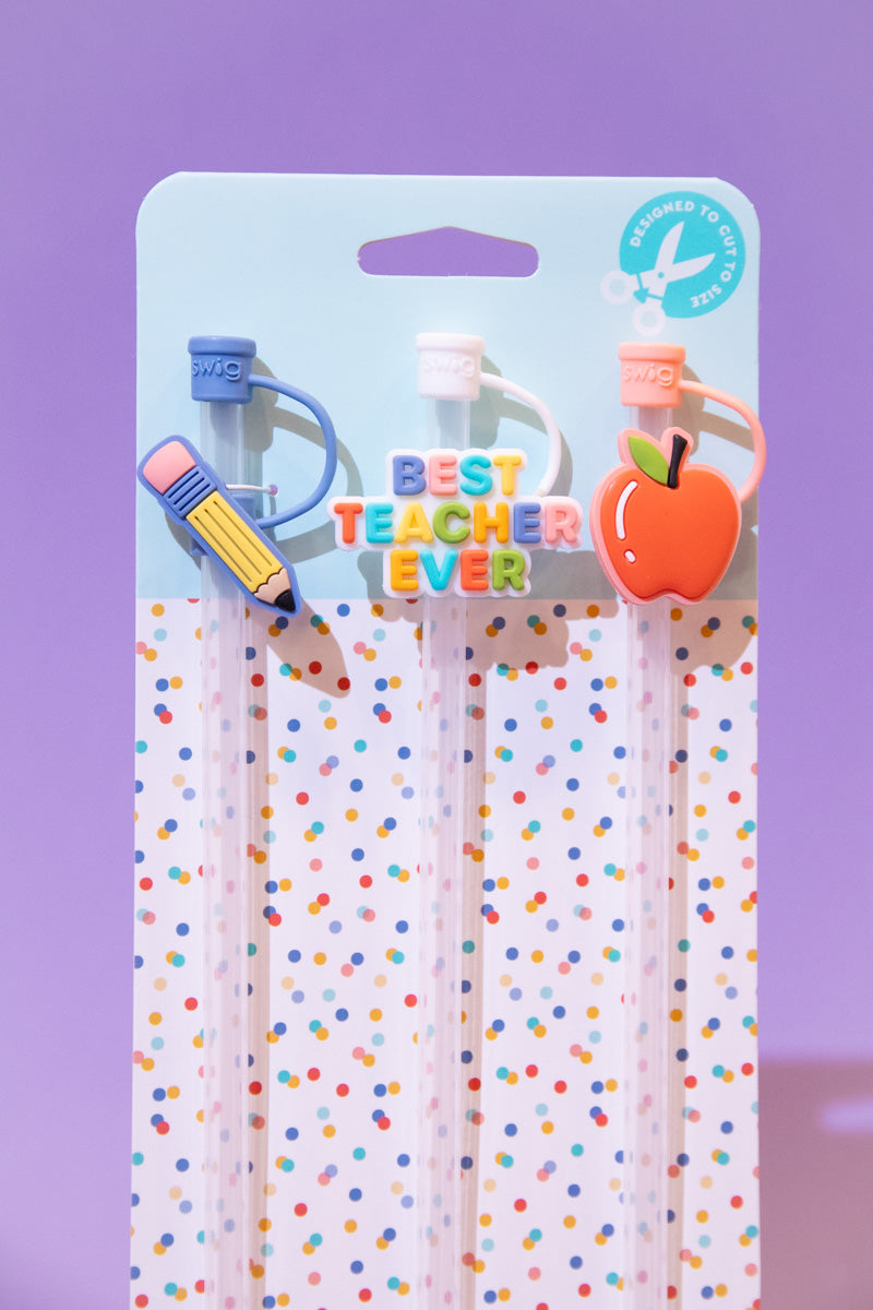 Teacher Life Straw Topper Set、mySite、hinf8tx79