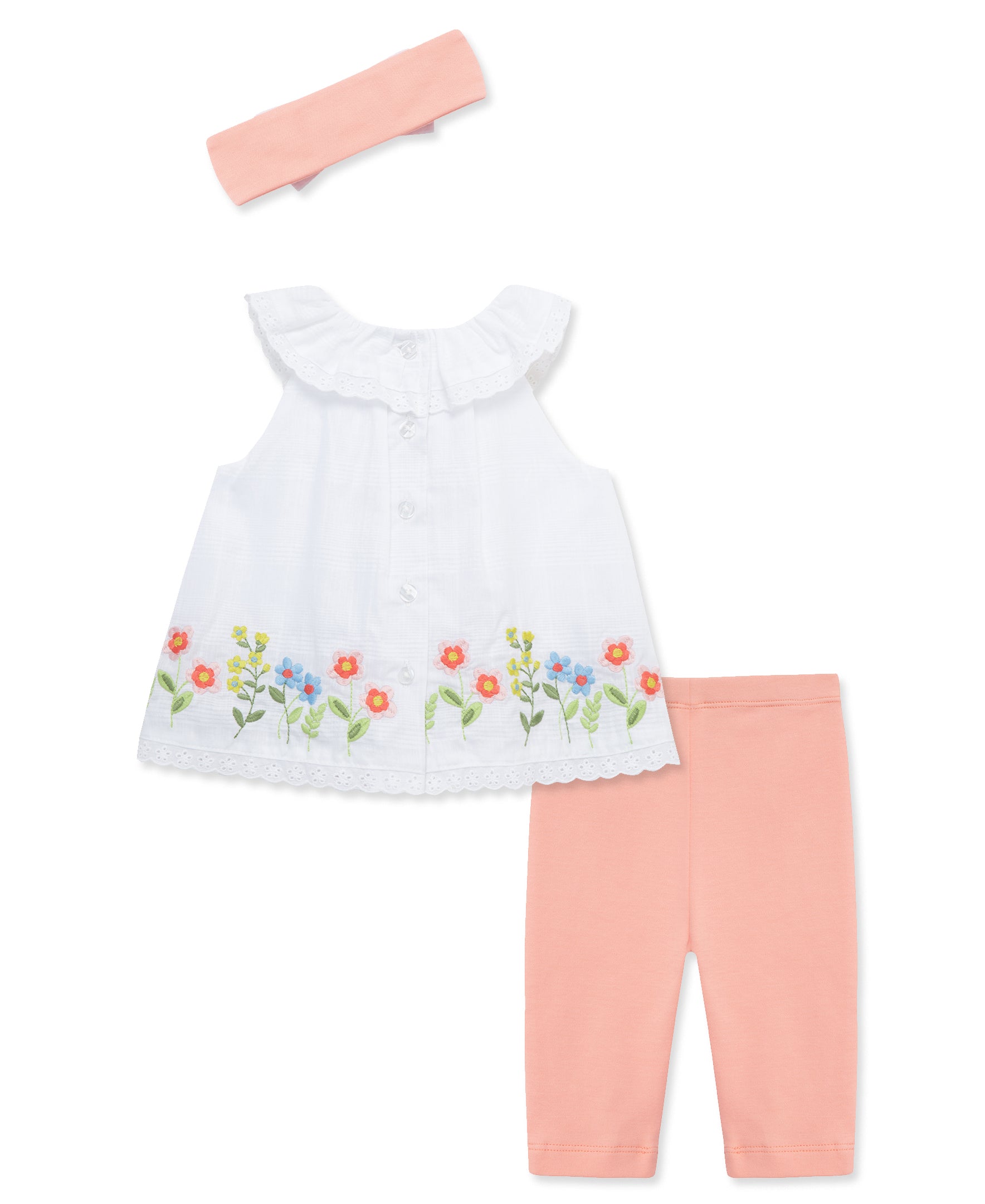  Floral Border Woven Tunic Set (3M-12M)、mySite、layawaytickets