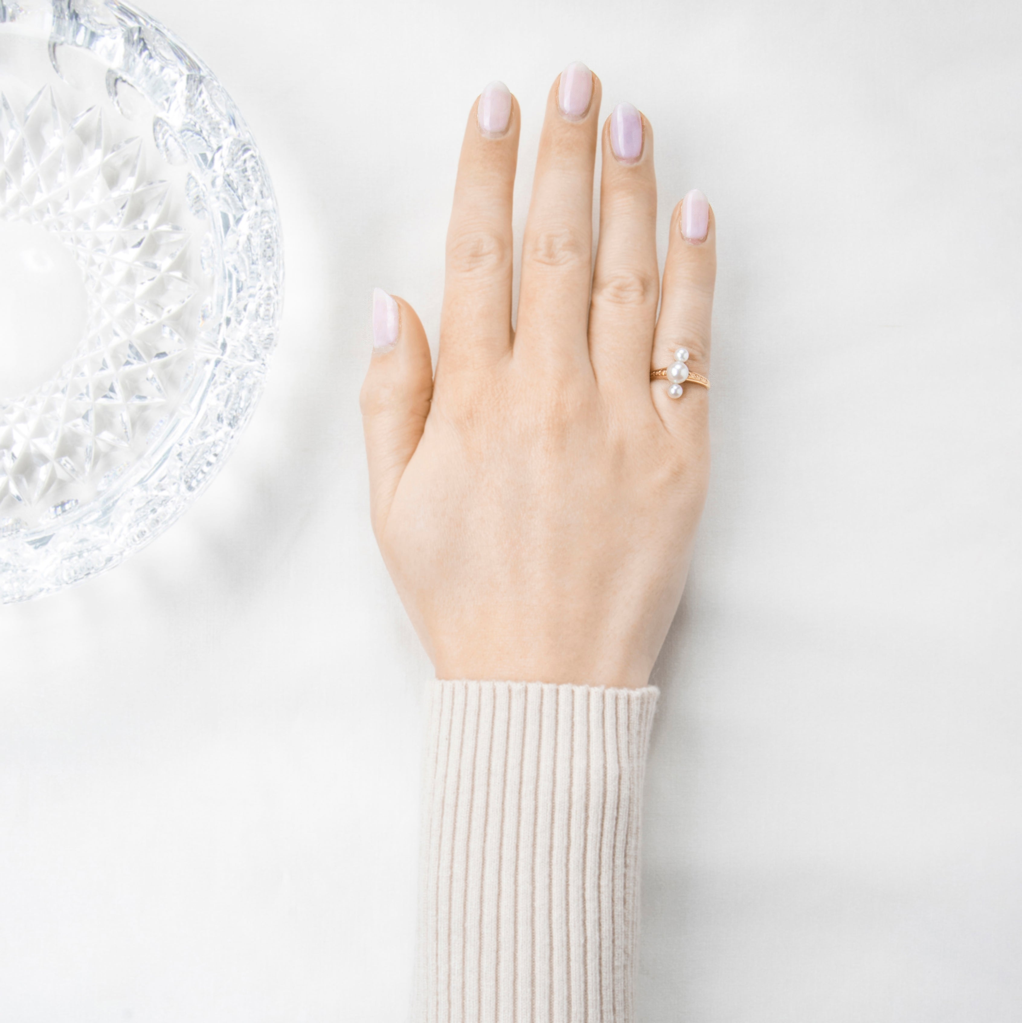 Antique 14k Yellow Gold Pearl Trio of Luster Ring 4.50、mySite、hinf8tx79