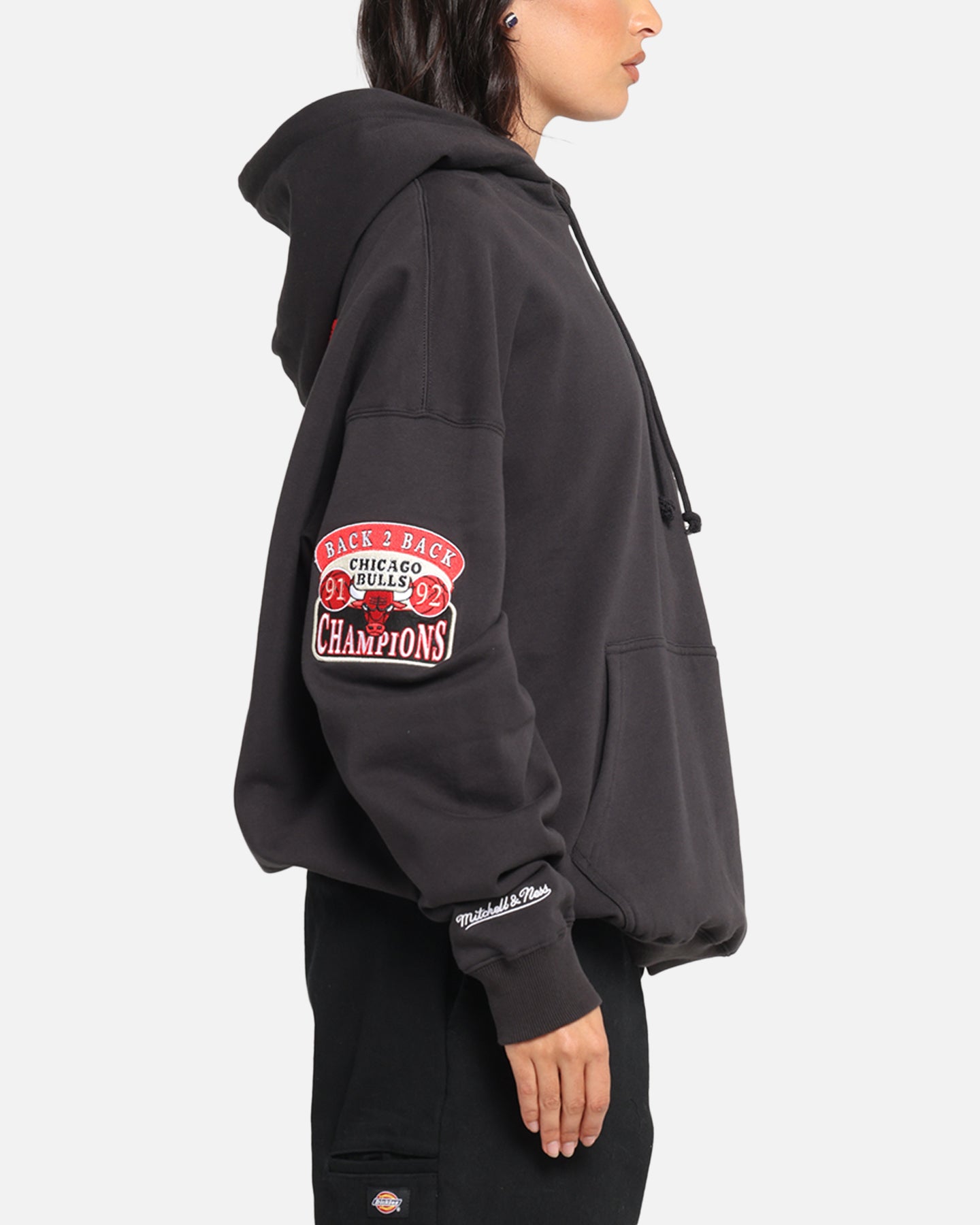 Mitchell & Ness Chicago Bulls National Champions Hoodie Faded Black、mySite、zt4zffjzw