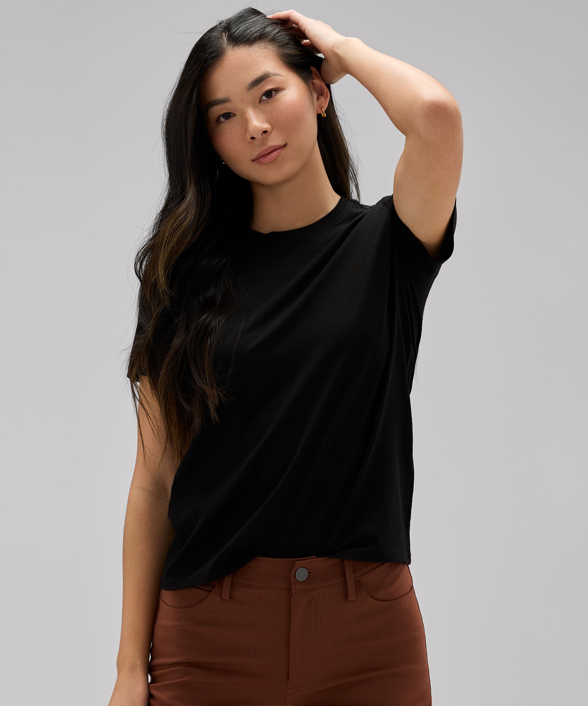 Women's Merino Crew Neck T-Shirt、mySite、noshort