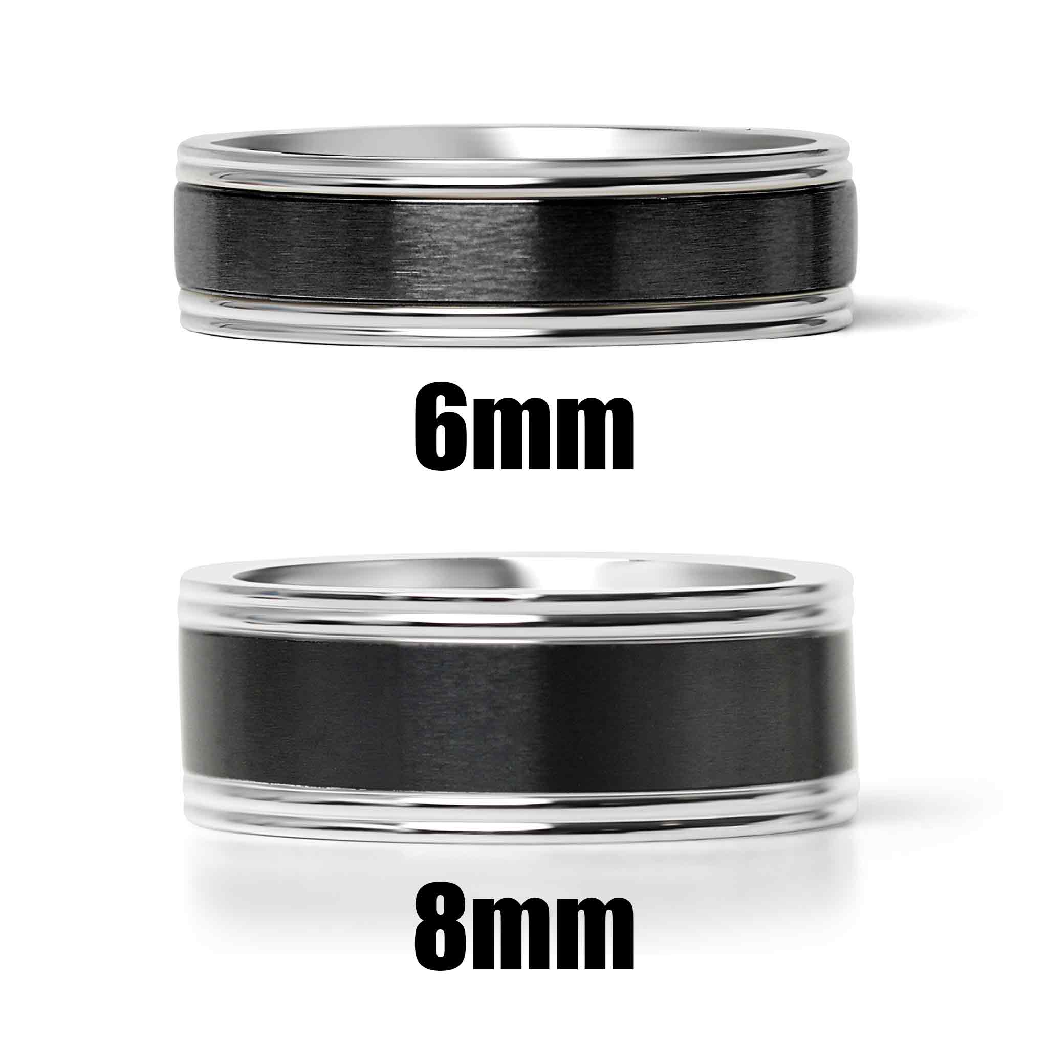 Stainless Steel Black Center Blank Ring / CFR7028、mySite、dreamappss