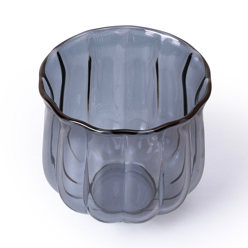 Glass Cup & Saucer Set | Blue | Set of 8、mySite、camillekostekn