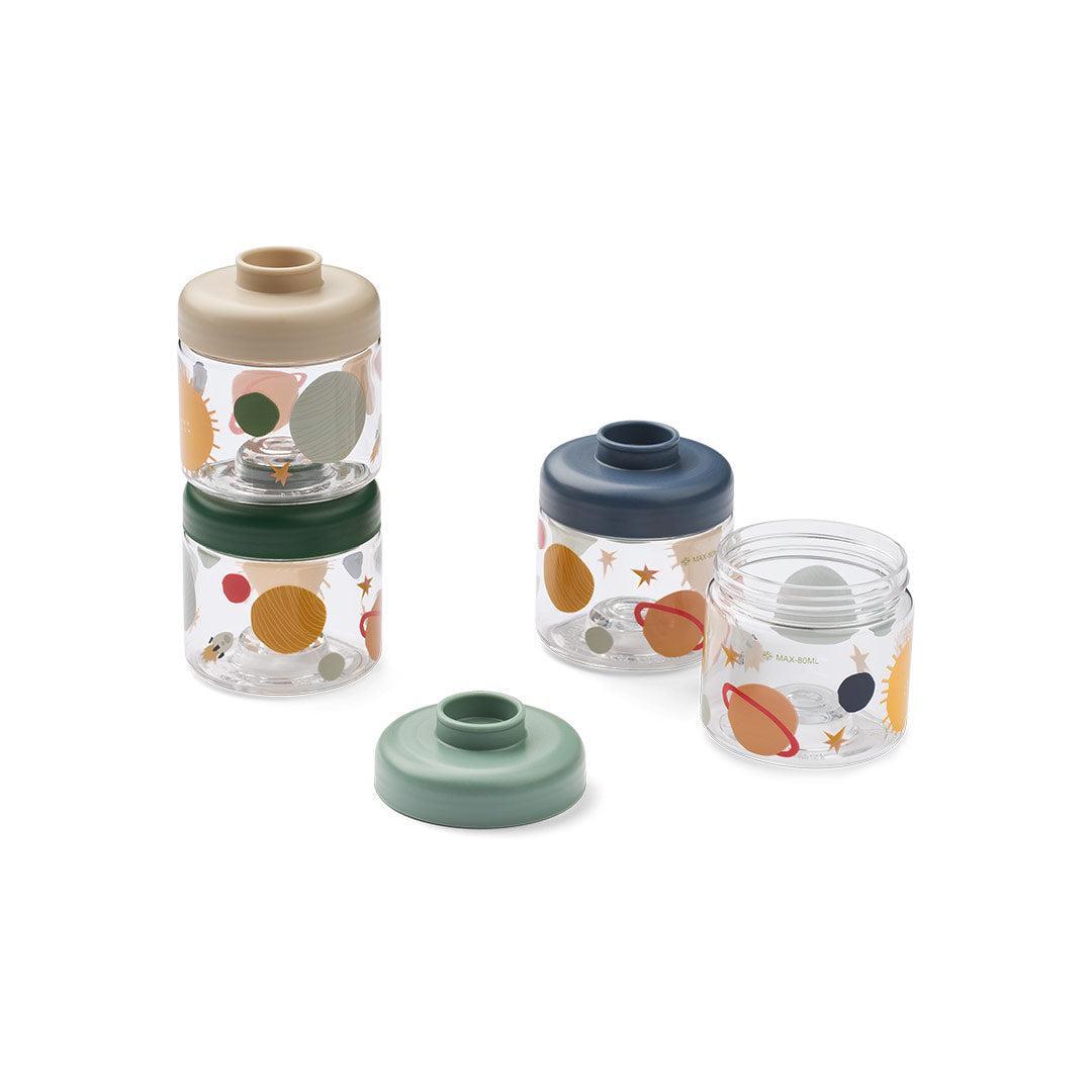  Liewood Dominique Baby Food Tritan Boxes 100ML 4-Pack - Universe / Classic Navy、mySite、merchandisen