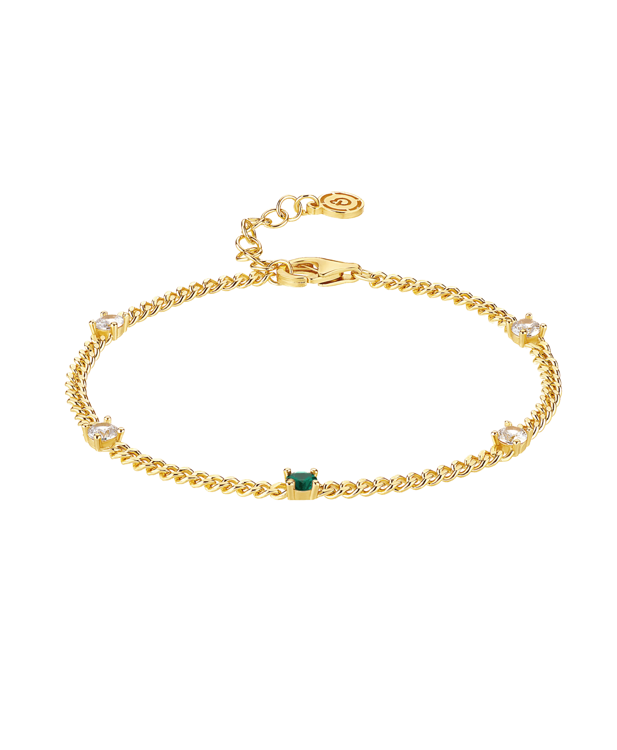  Birthstone Bracelet May 18ct Gold Plated