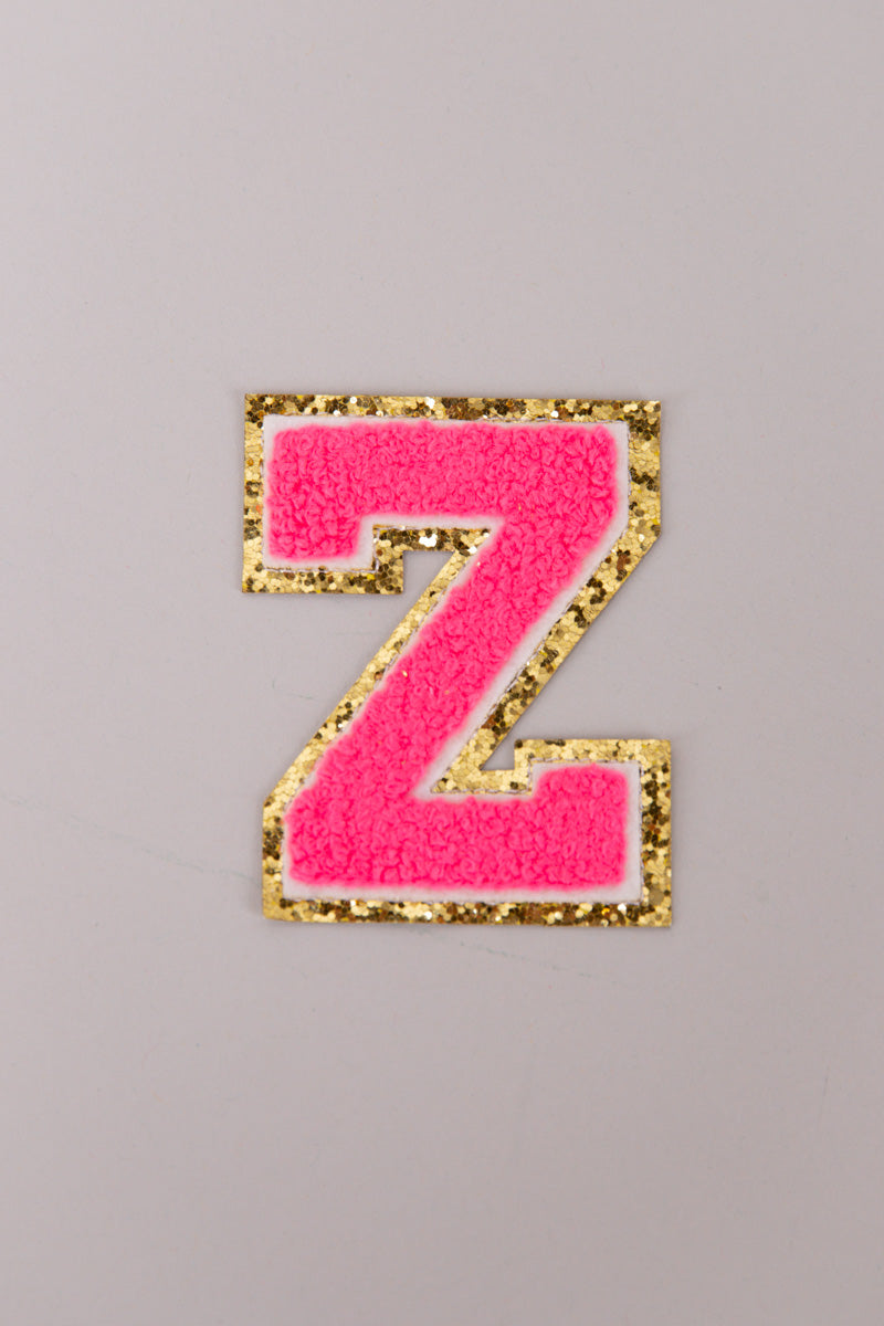 Chenille Adhesive Letter Patches- Hot Pink 5.5cm、mySite、hinf8tx79