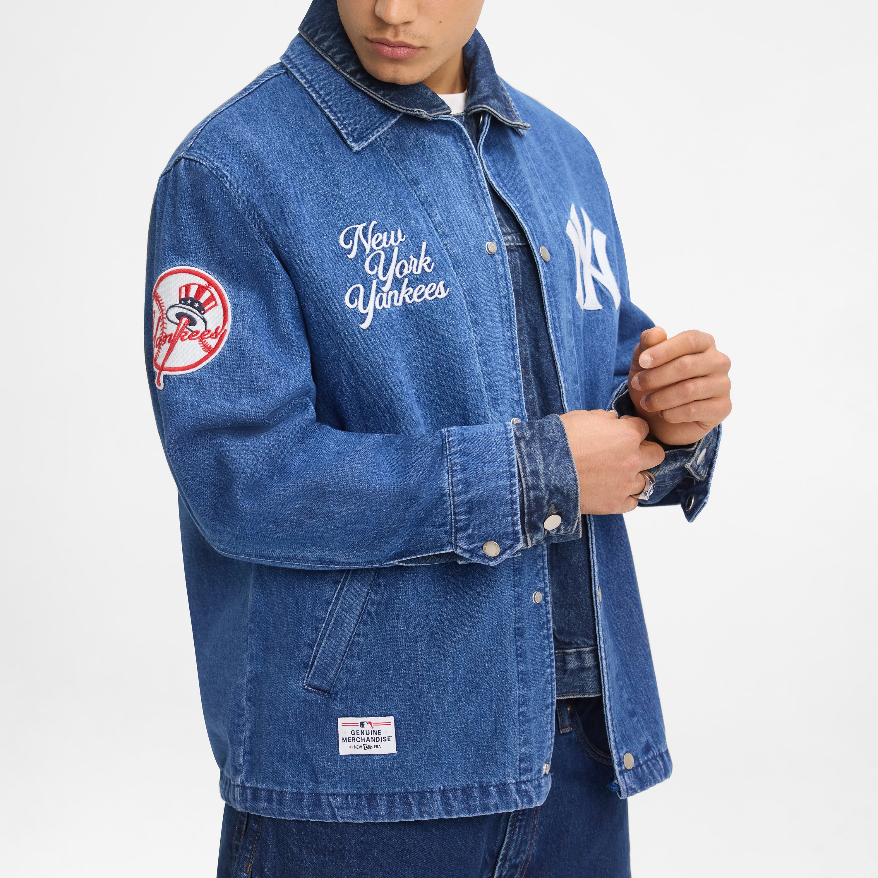 New York Yankees Denim Coach's Jacket、mySite、vikingsvslions