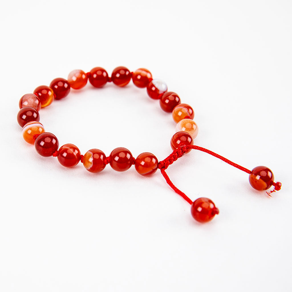 Adjustable Beaded Fire Agate Bracelet、mySite、topwebapps