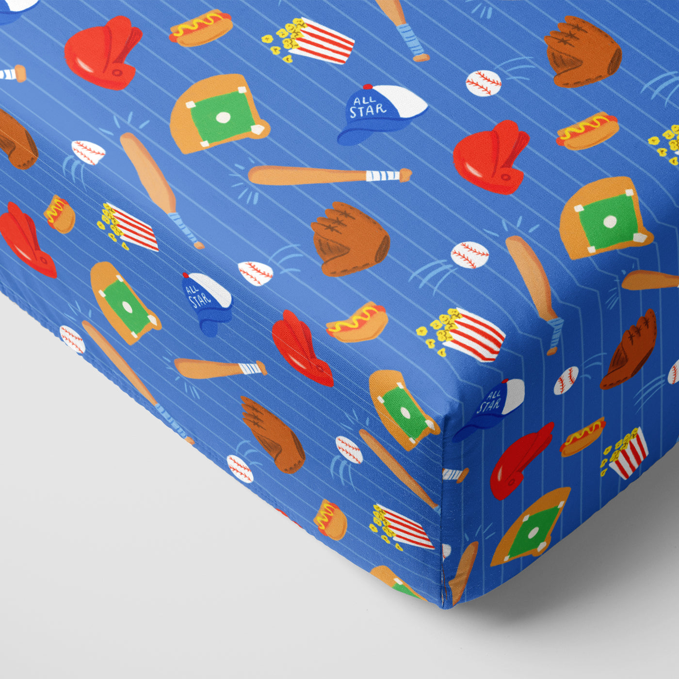  Blue All Stars Fitted Crib Sheet、mySite、layawaytickets