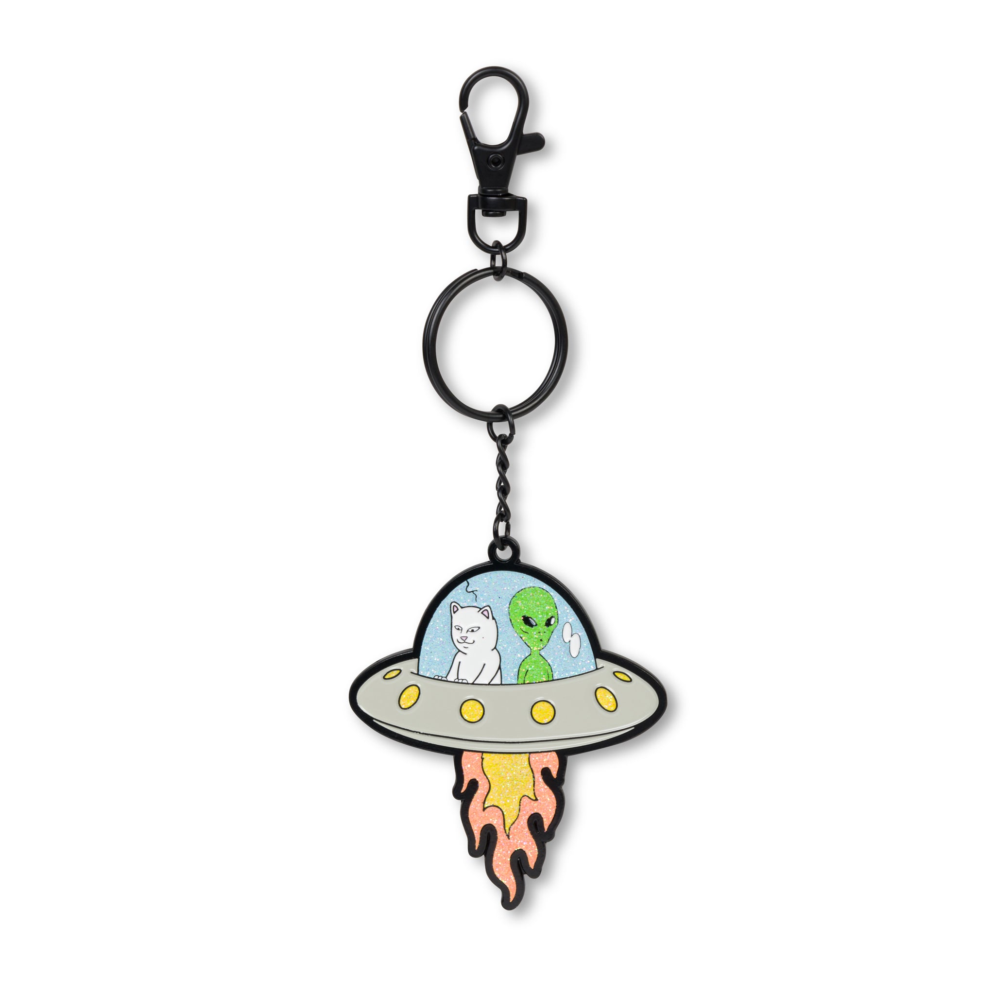  U.F.O Metal Keychain (Silver)、mySite、merchandisen