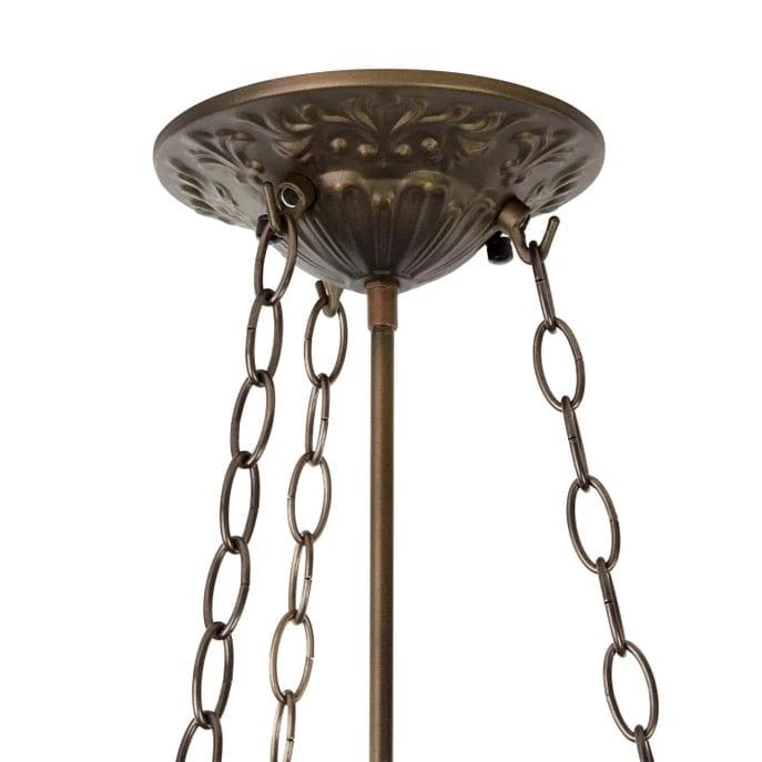 Azura Brilliant Blue Tiffany Style Shade Pendant 3 Bulb Light-Stunning!、mySite、g9winljtr