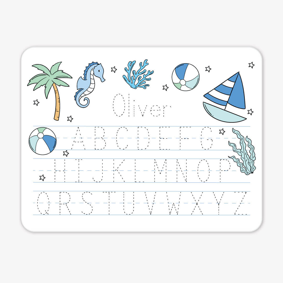  Kids Personalized Whiteboard | Tiny Tides Blue、mySite、layawaytickets