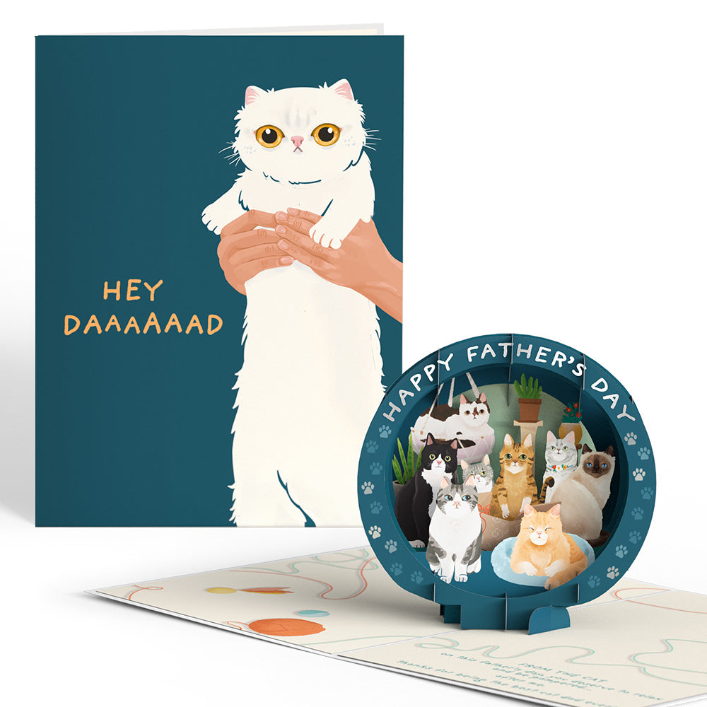 Cat Dad Father's Day Pop-Up Card、mySite、solidvoid