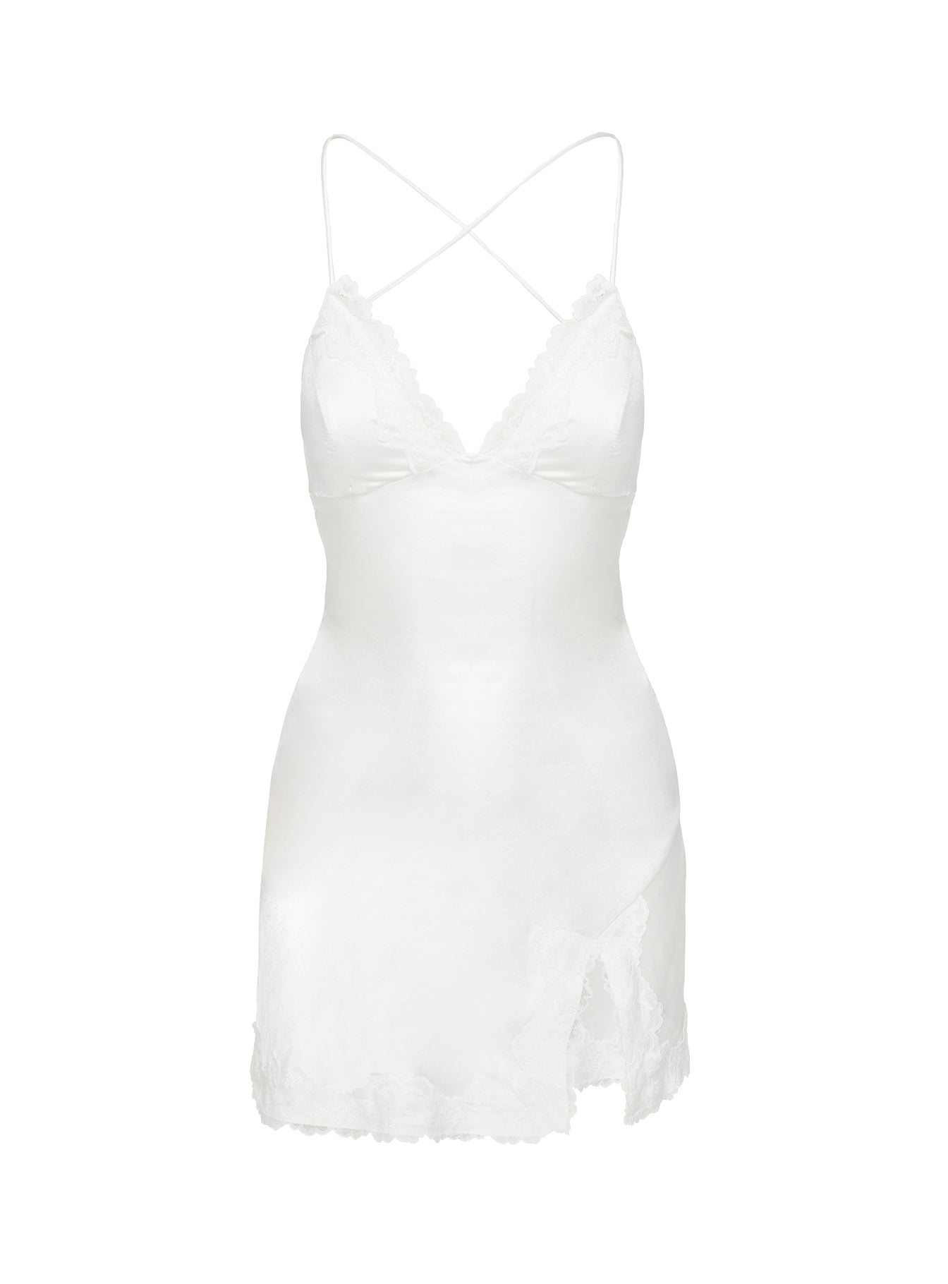 Anysa Mini Dress White、mySite、solidvoid