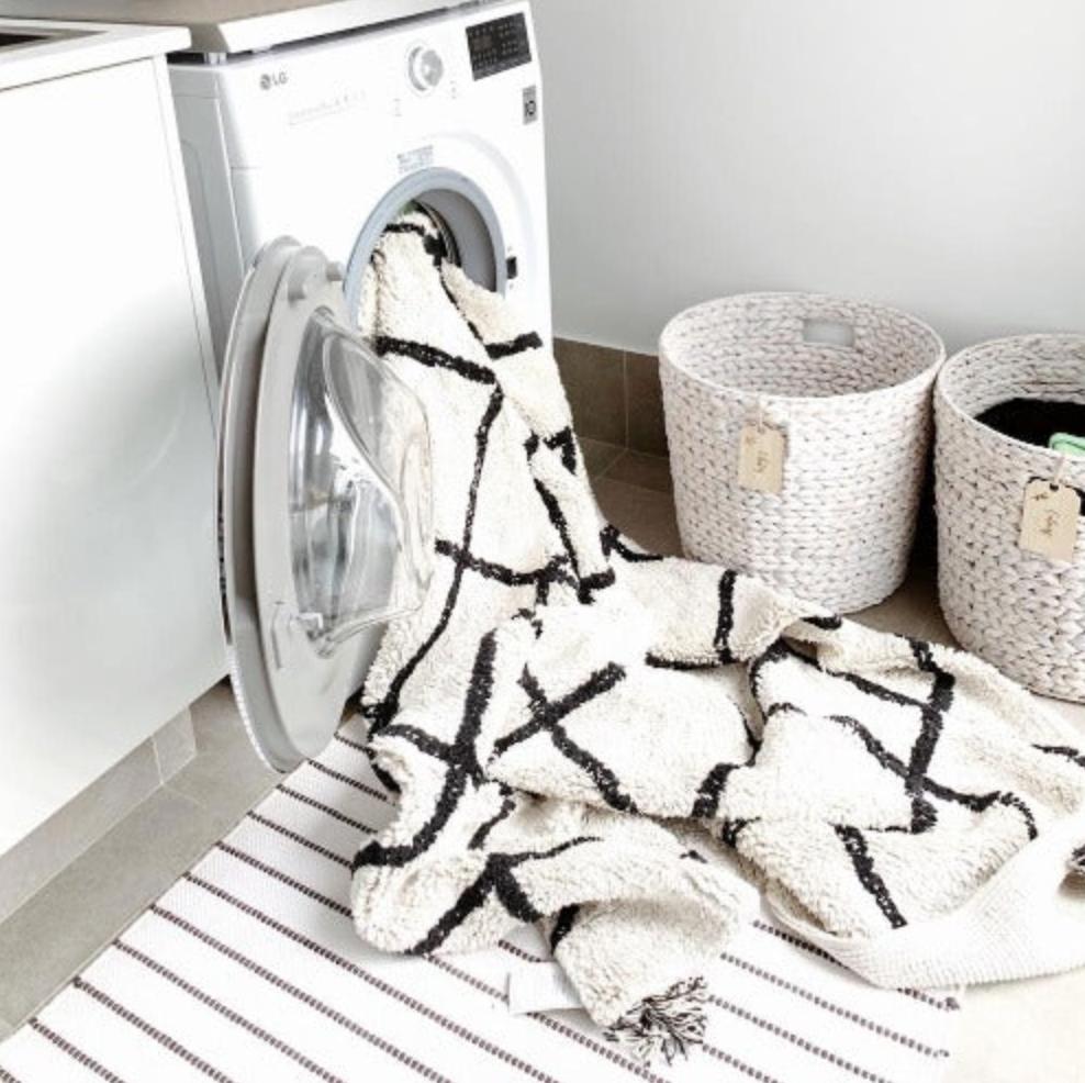 Cotton Berber Black Washable Area Rug、mySite、gigharbornorthrealestate