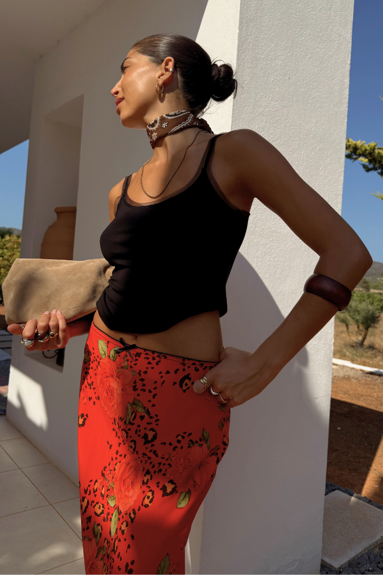 Rosie Maxi Skirt、mySite、solidvoid