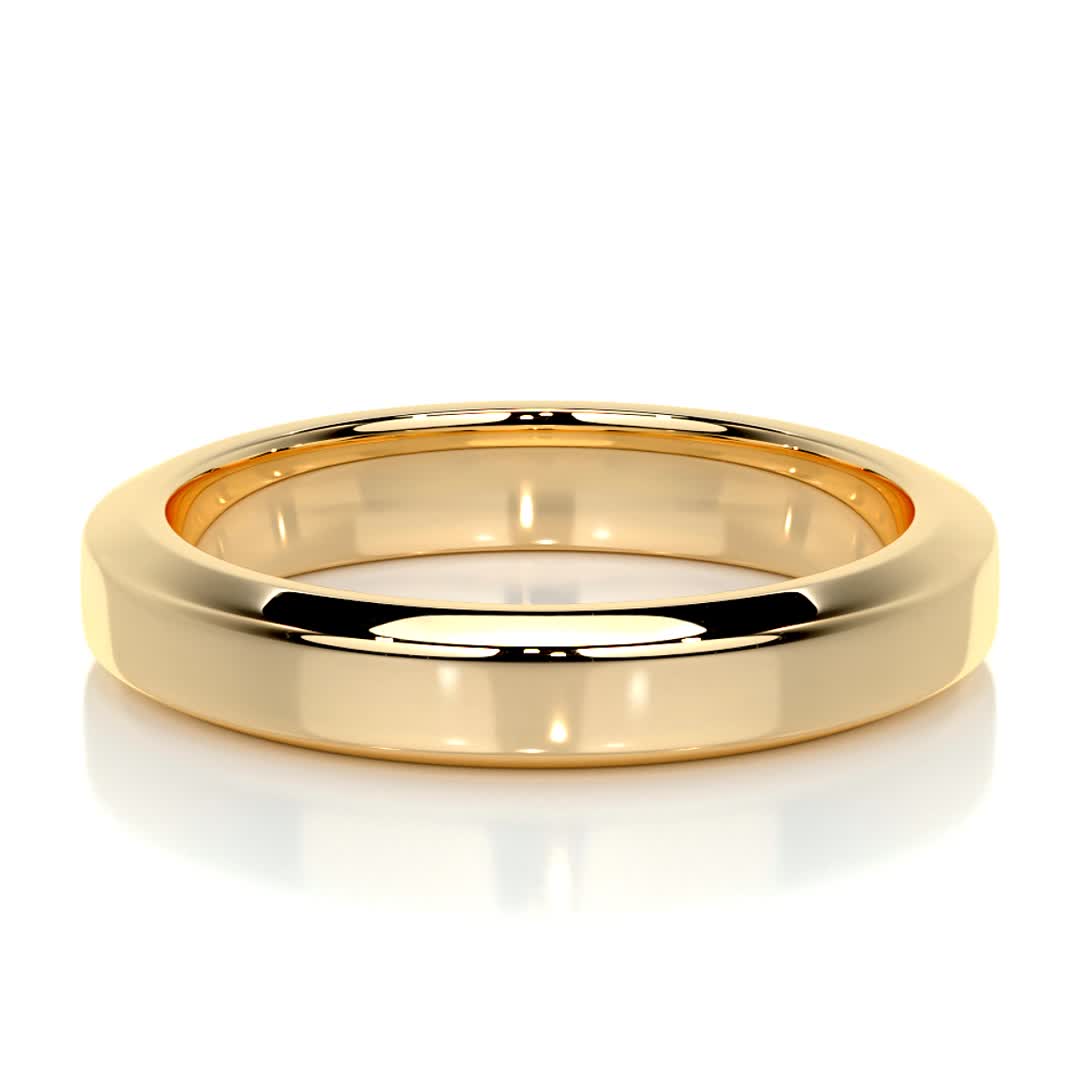 Lewis Men's Wedding Band -18K Yellow Gold、mySite、hinf8tx79