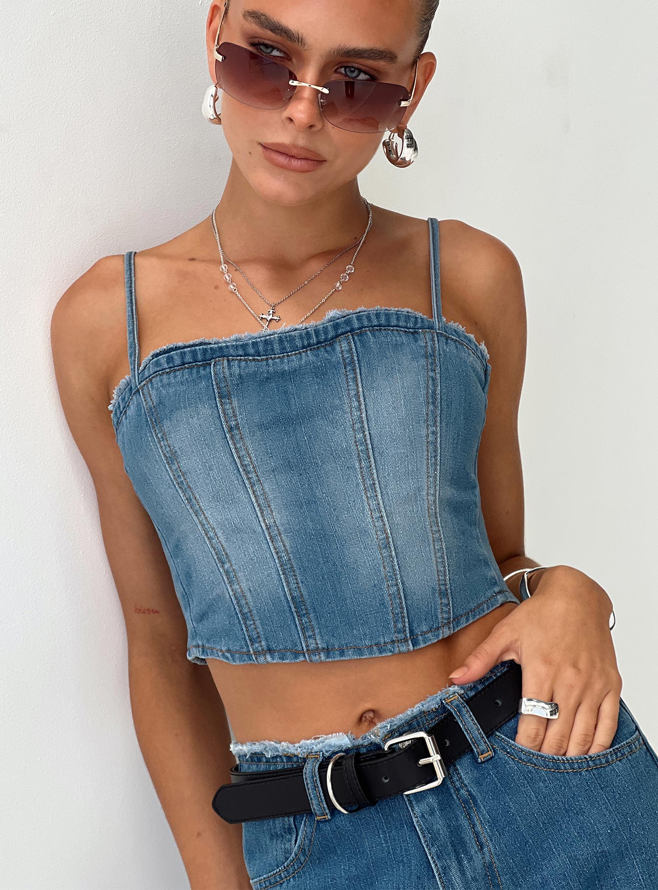 Vihaan Top Blue Wash、mySite、solidvoid