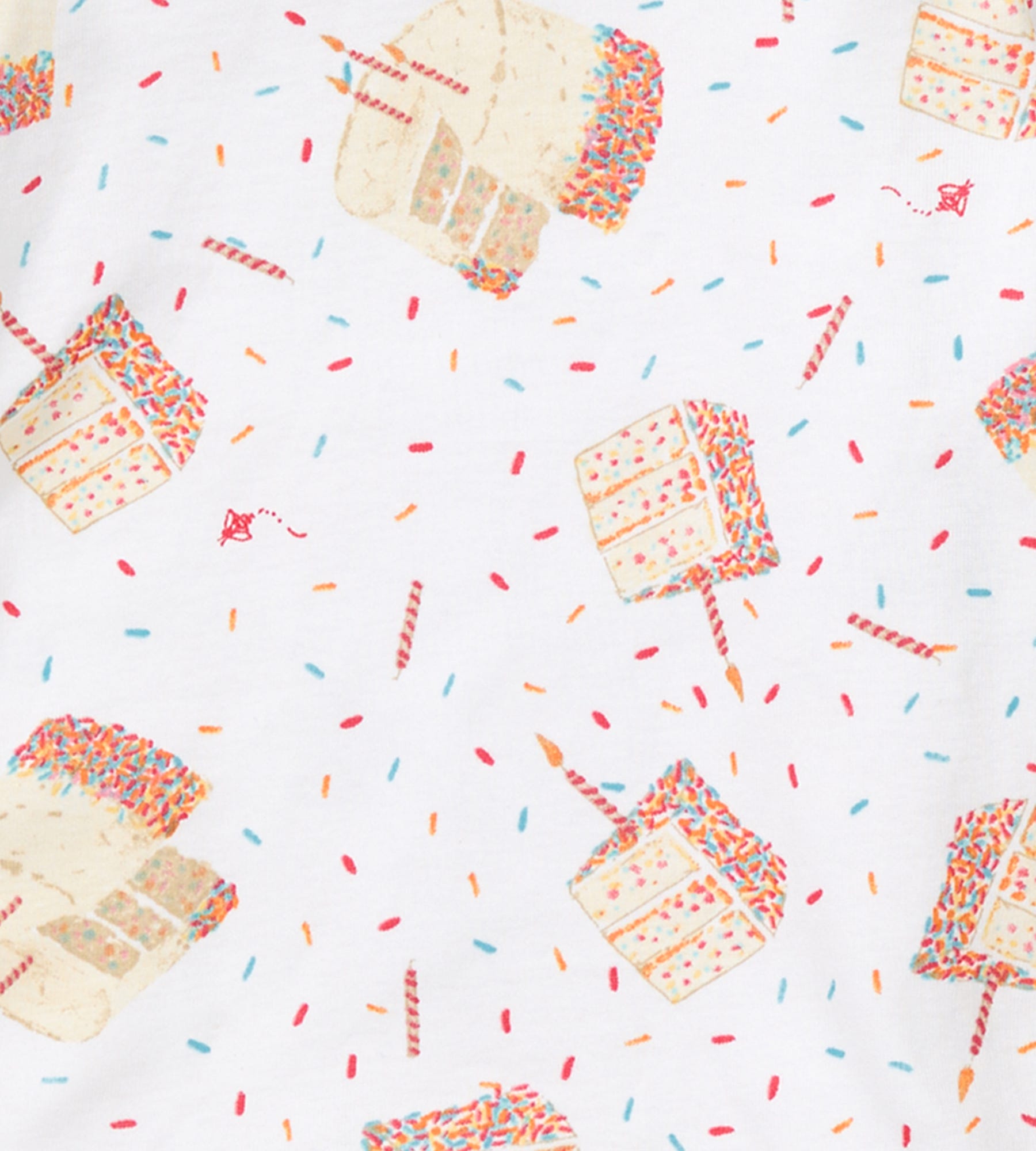 Birthday Cake Organic Two-Piece Short Sleeve Pajamas、mySite、g9winljtr