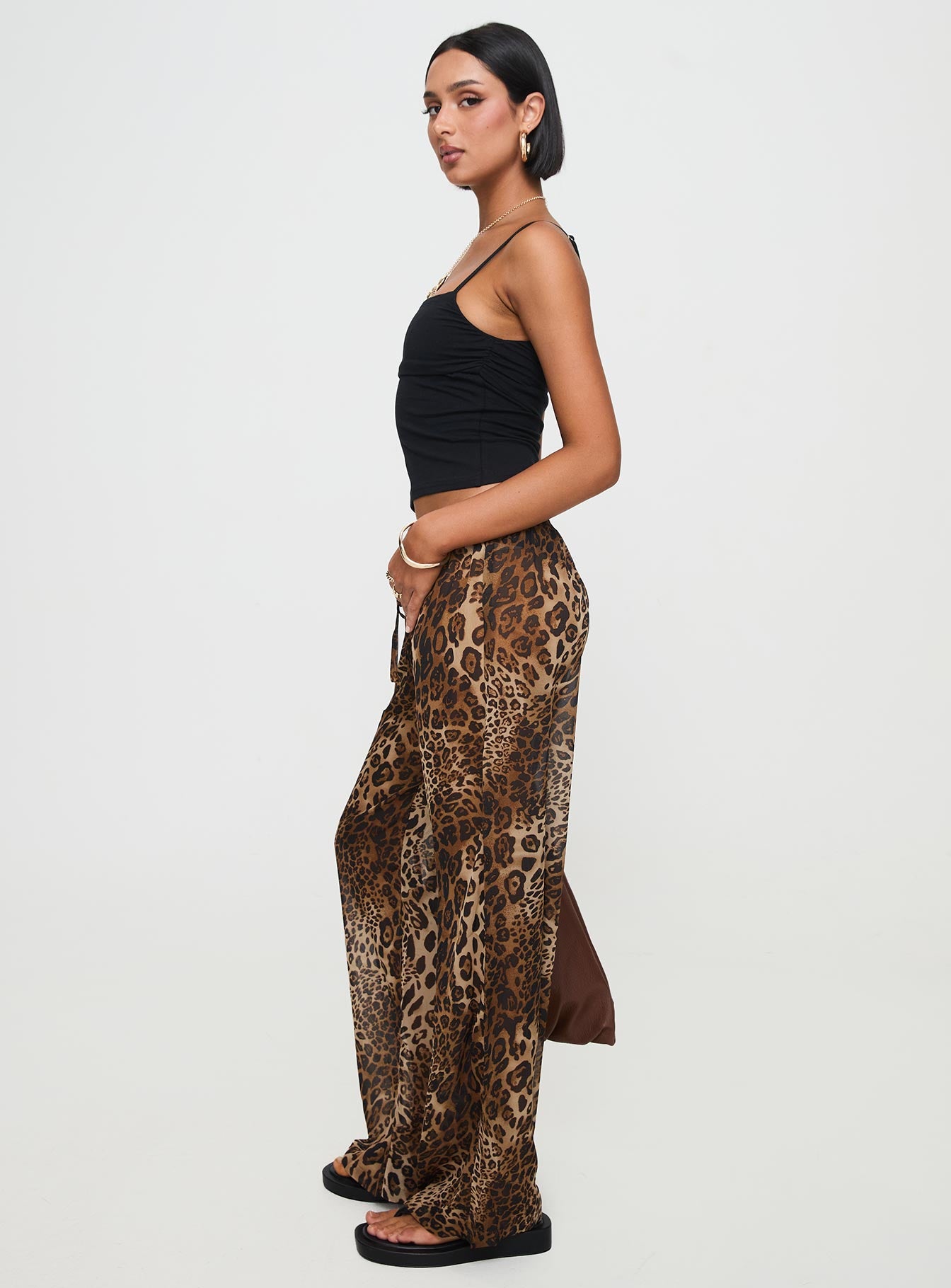 Fyre Wide Leg Pant Leopard Petite、mySite、solidvoid