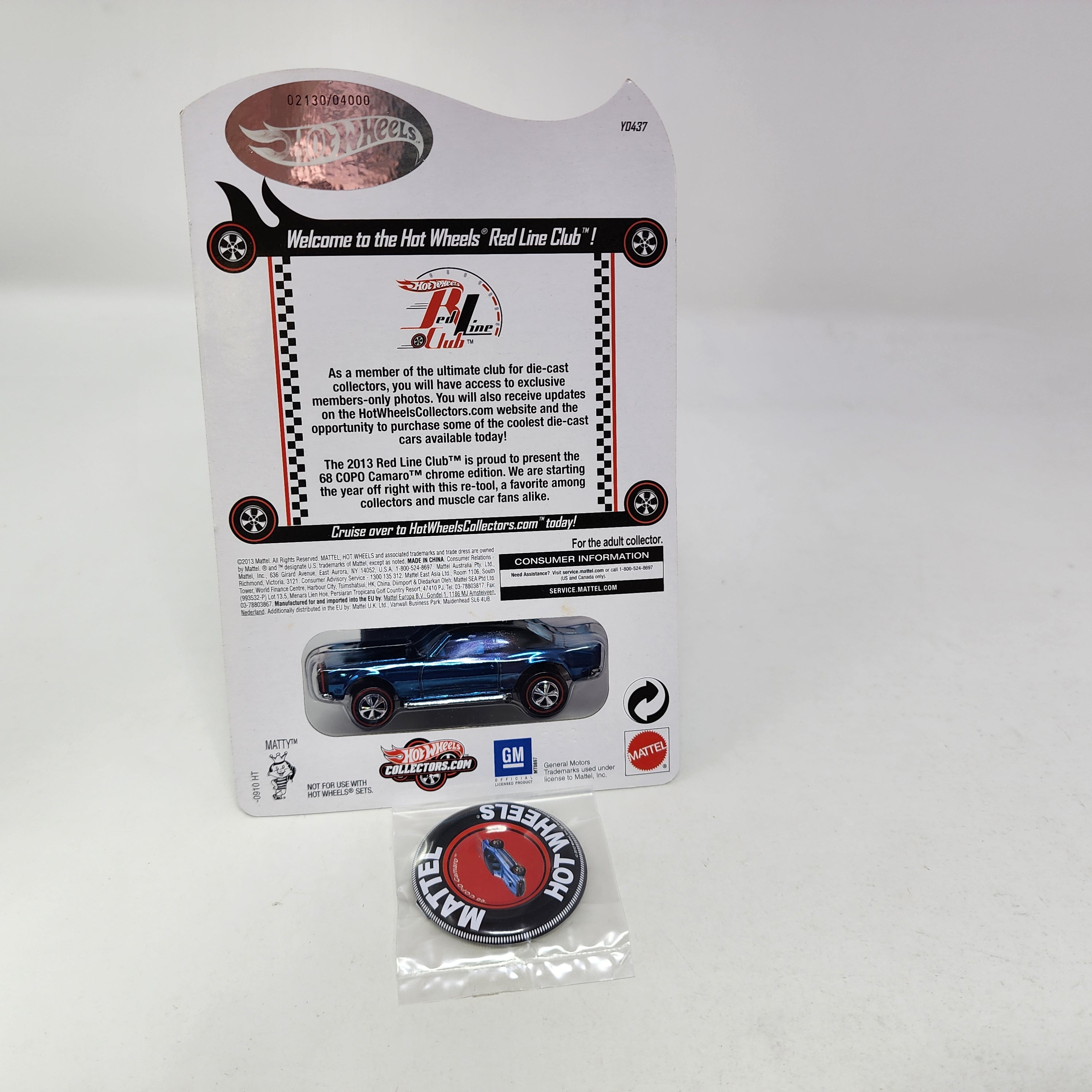 '68 Copo Camaro BLUE * Hot Wheels Red Line Club RLC Exclusive、mySite、hgirdovlk