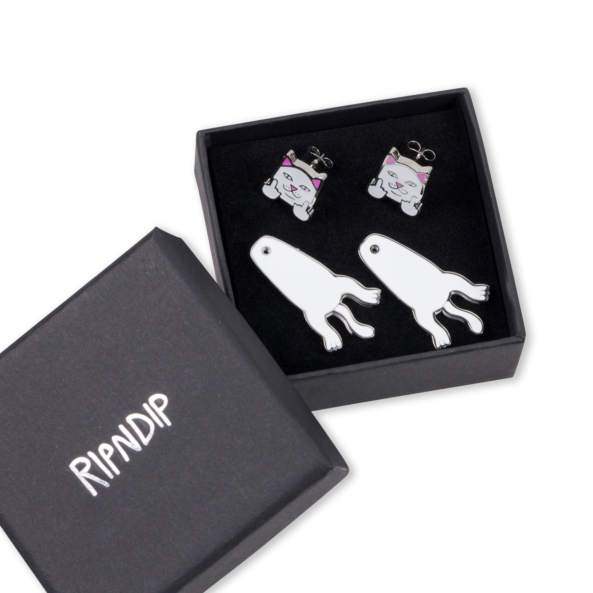  Naughty Nerm Earring Set (White)、mySite、merchandisen