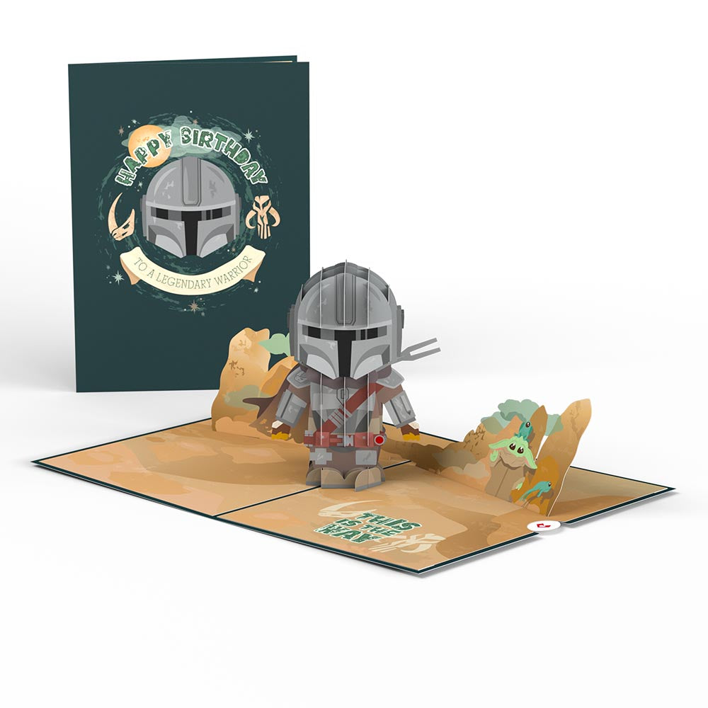 Star Wars™ The Mandalorian™ Legendary Warrior Birthday Pop-Up Card、mySite、solidvoid