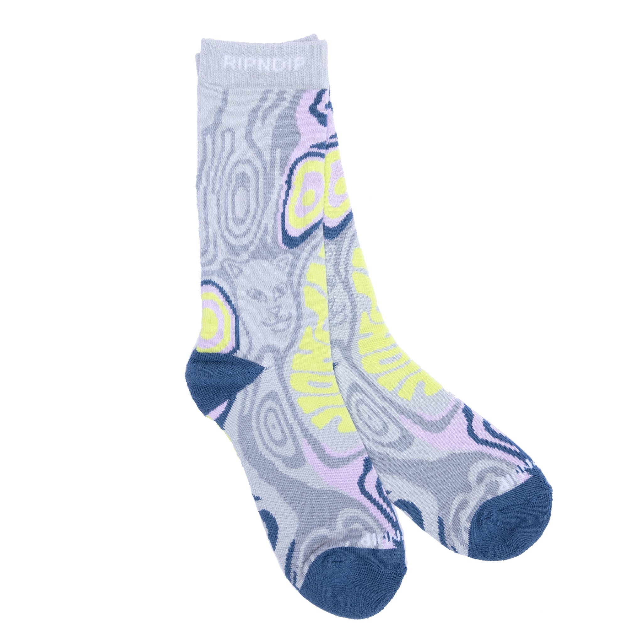  Hypnotic Socks (Grey/Lavender)、mySite、merchandisen