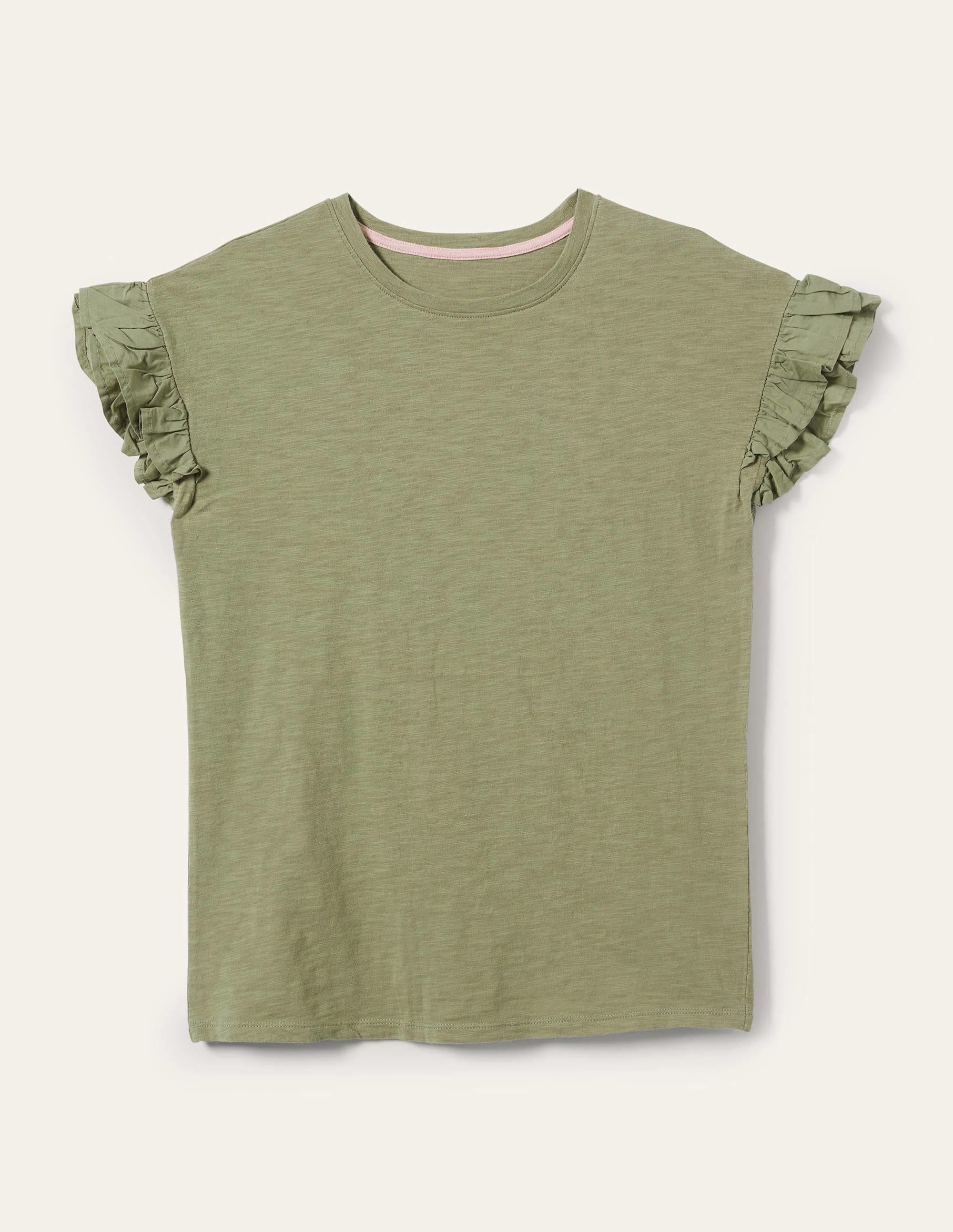  Woven Frill Sleeve T-shirt-Rainforest Floor、mySite、ashleygrahame