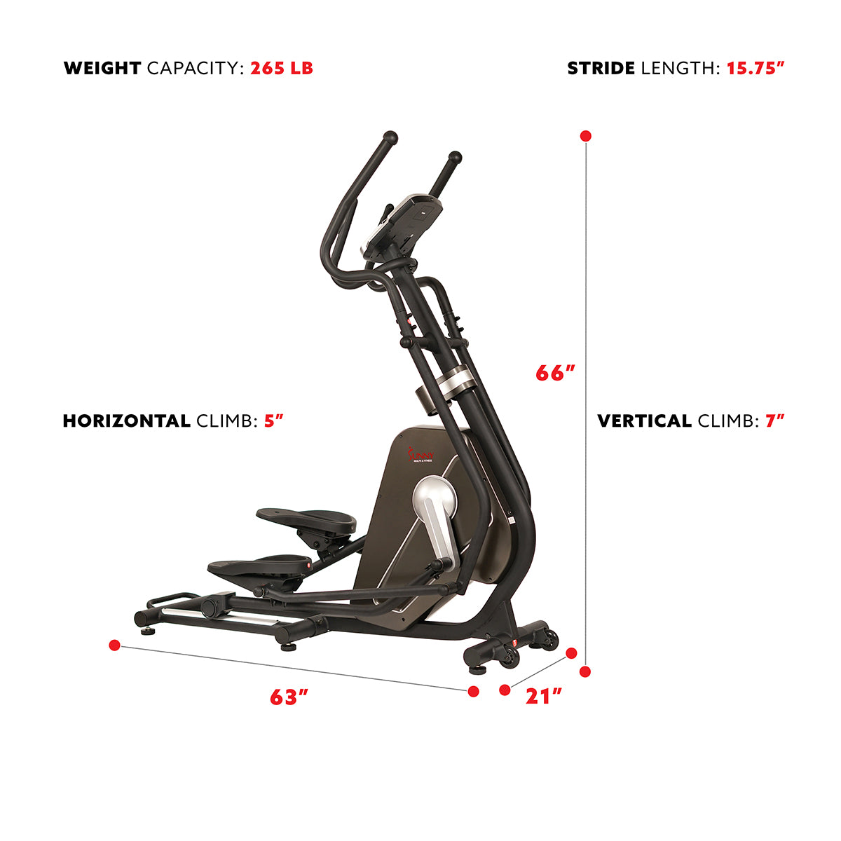  Circuit Zone Elliptical Trainer Machine w/ Heart Rate Monitoring、mySite、ghnorth
