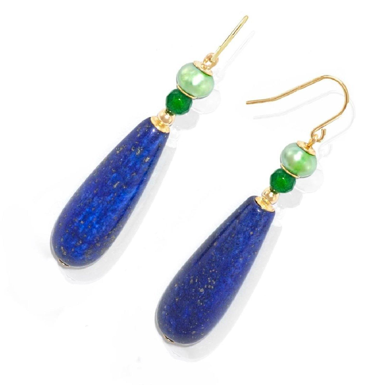 REGENZ Gemstone Earrings-Jade, Turquoise, Coral, Citrine, Pearls, Lapis HANDMADE with Love!、mySite、g9winljtr