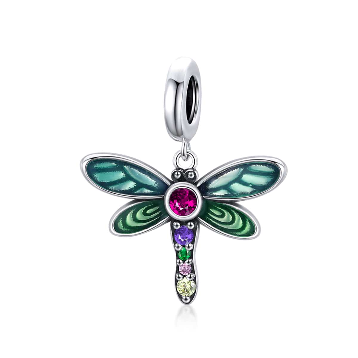 Dragonfly Charms or Pendants Sterling Silver 925、mySite、g9winljtr